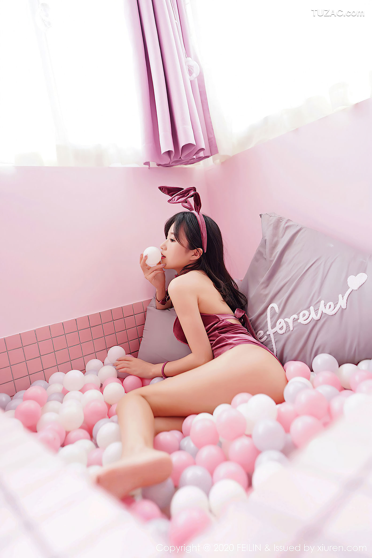 FeiLin嗲囡囡-339-仓井优香-《猫耳装与黑色内衣的极致魅惑》-2020.09.01