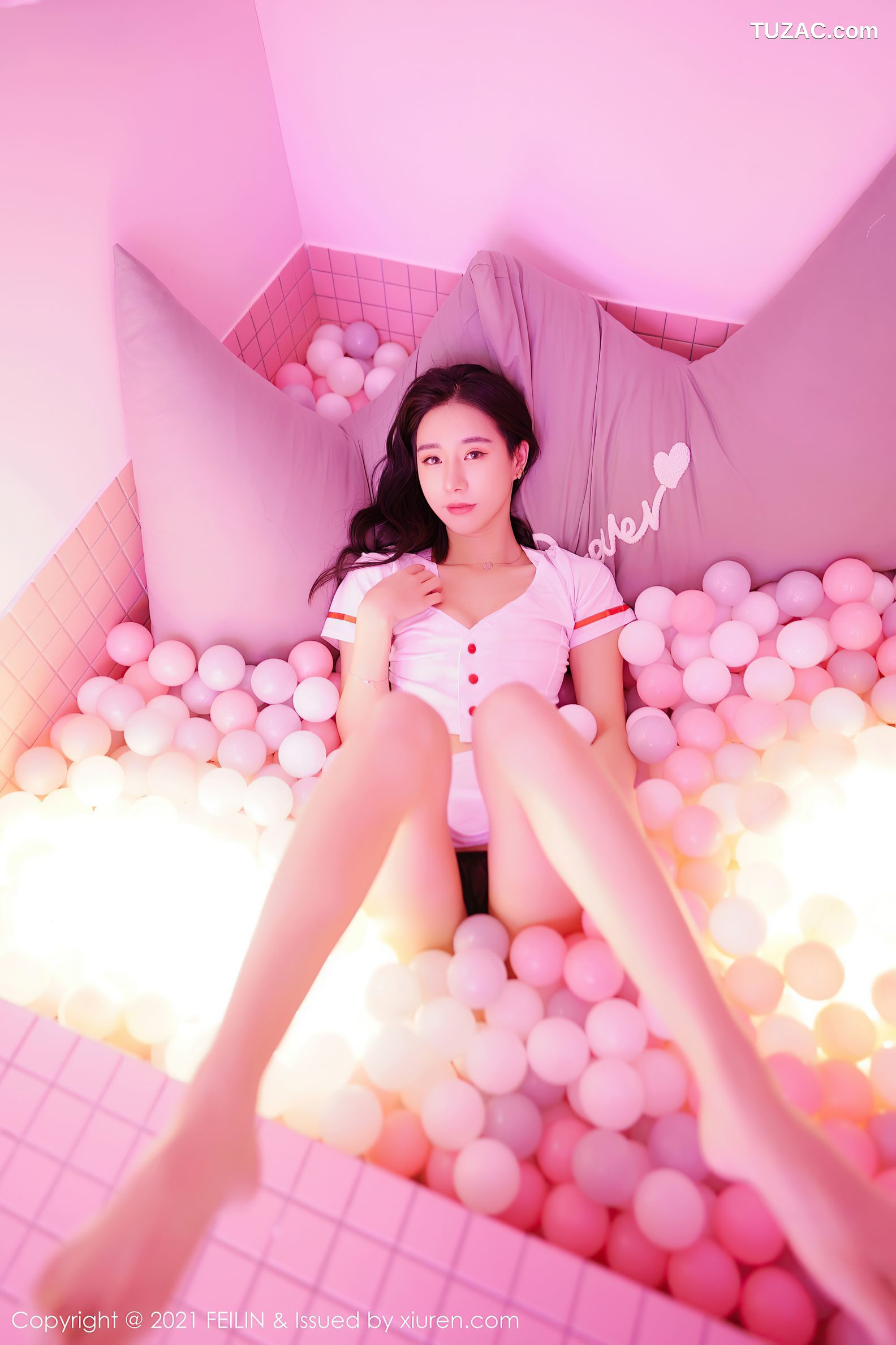 FeiLin嗲囡囡-382-BABY_柒-粉色波波池内白色护士制服-2021.03.26