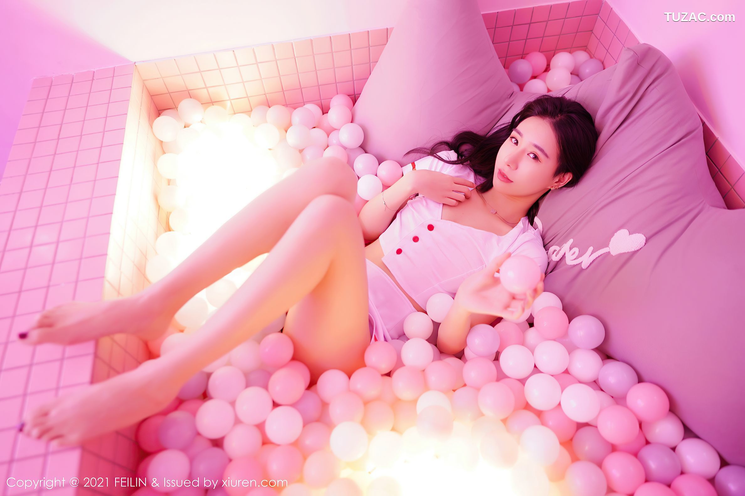FeiLin嗲囡囡-382-BABY_柒-粉色波波池内白色护士制服-2021.03.26