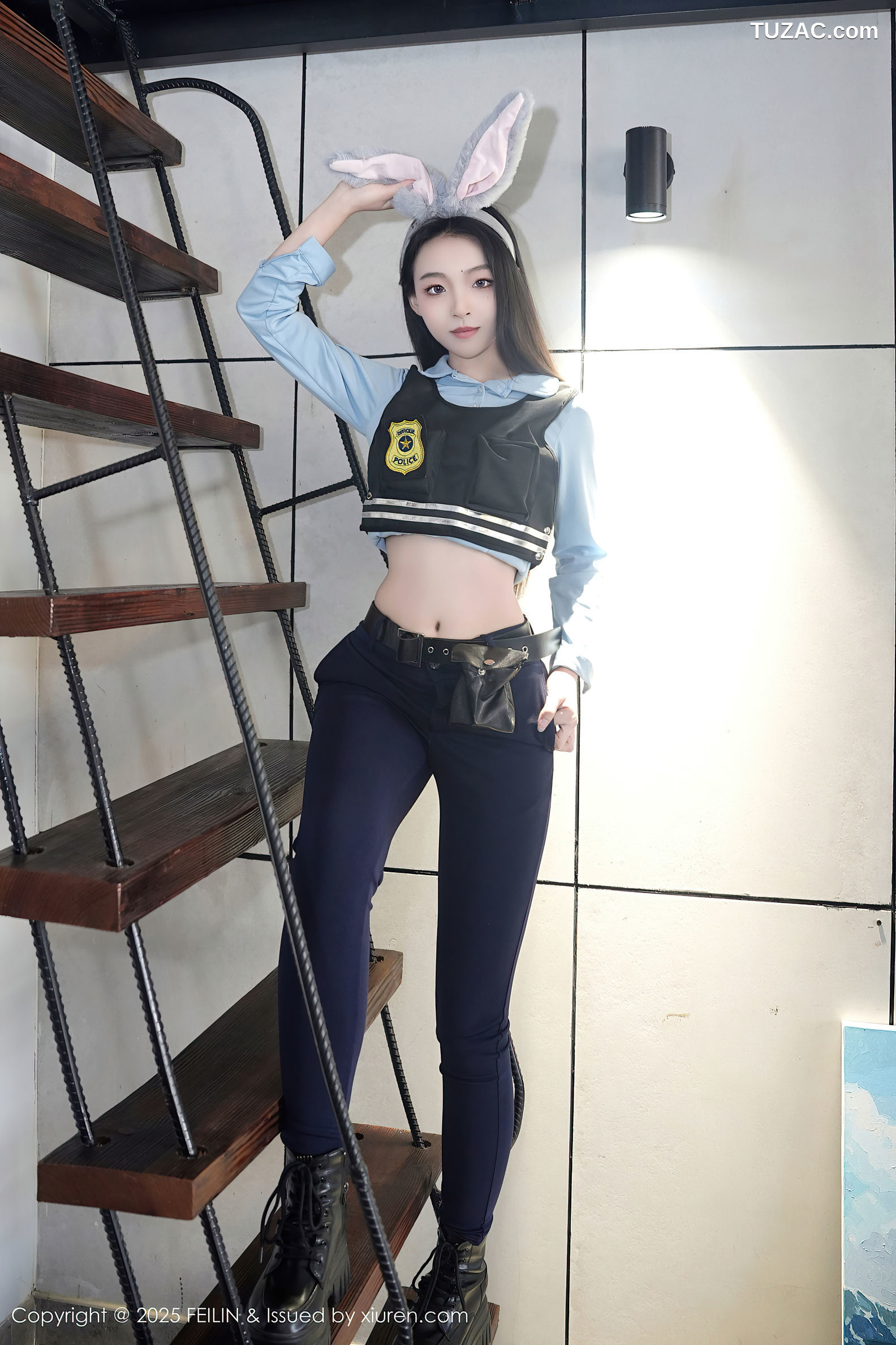 FeiLin嗲囡囡-497-芝樱-兔女郎警官-2025.01.02