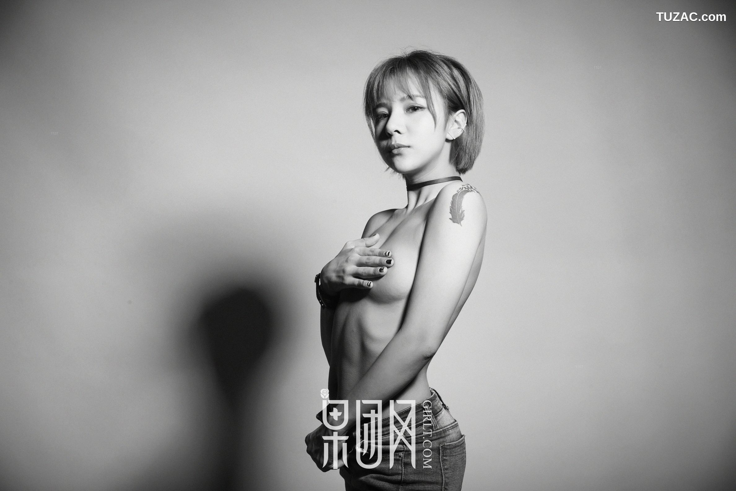 GIRLT果团网-073-木子夕夕夕-牛仔的帅气-蕾丝的诱惑