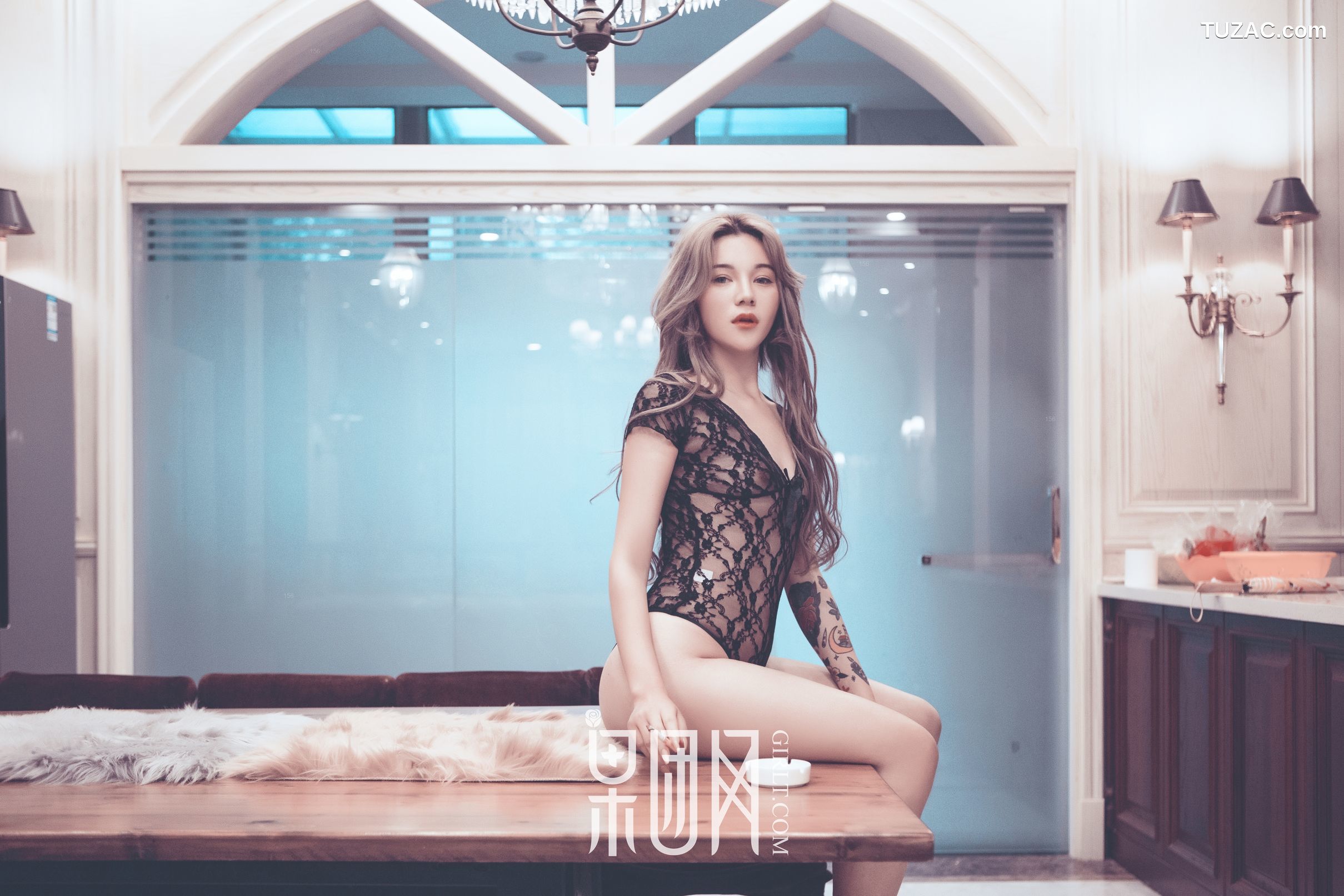 GIRLT果团网-110-小白-蕾丝透视-性感妩媚