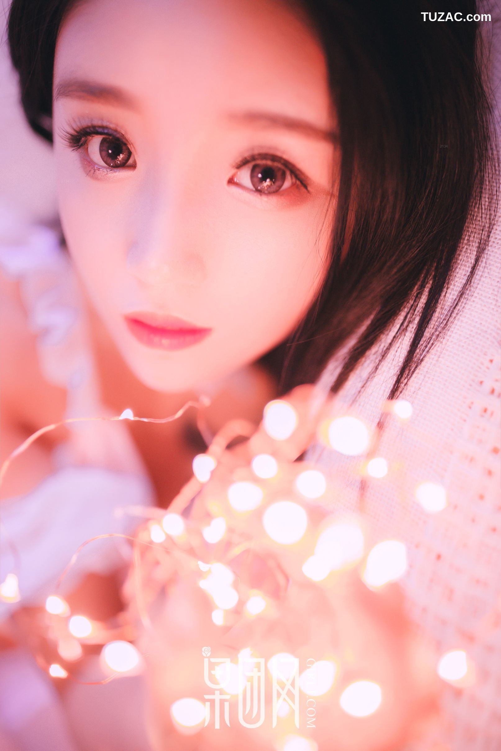 GIRLT果团网-熊川纪信-027-清纯女神-身着白纱-妩媚动人