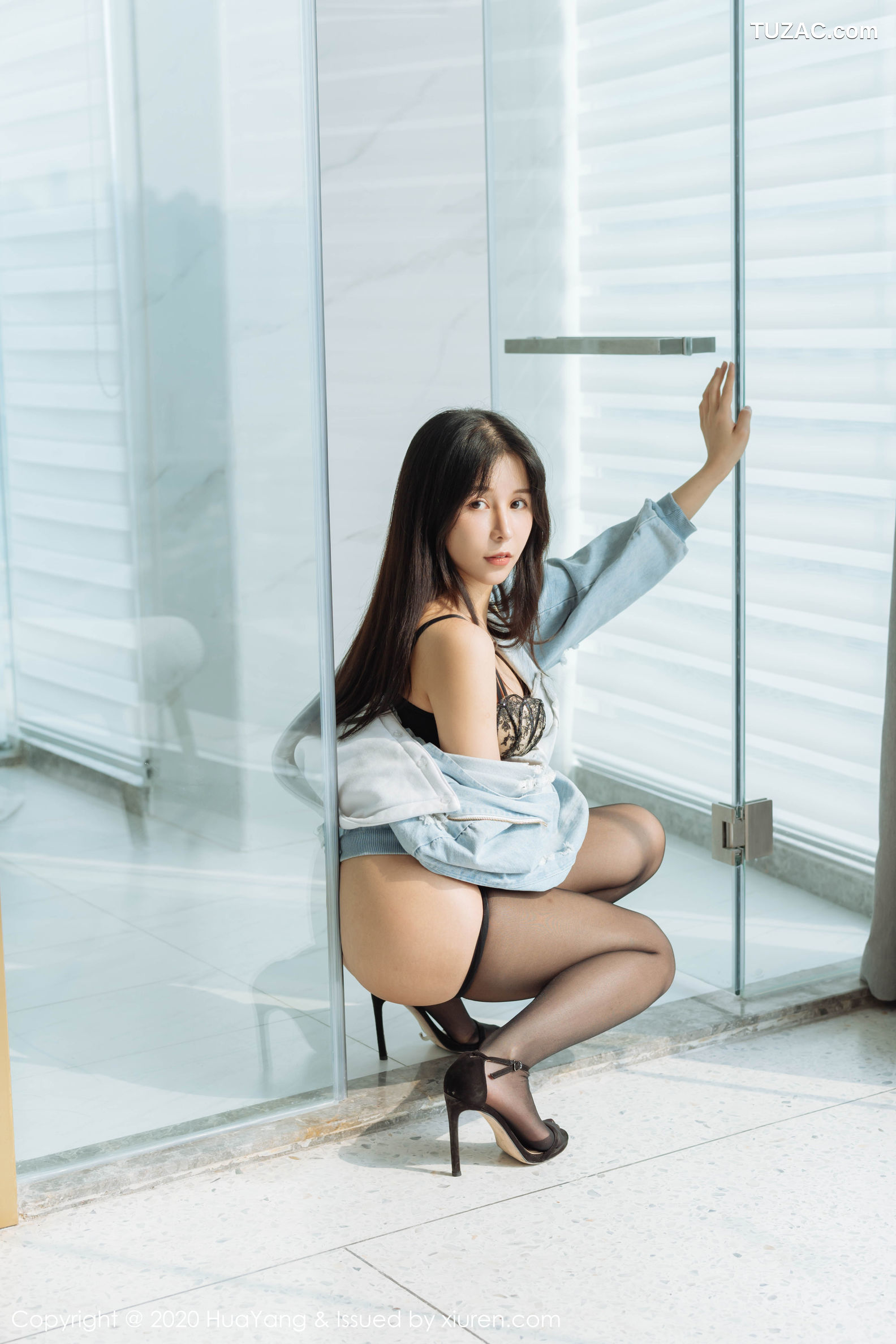 HuaYang花漾-238-奥莉-《浴室场景之下极致黑丝》