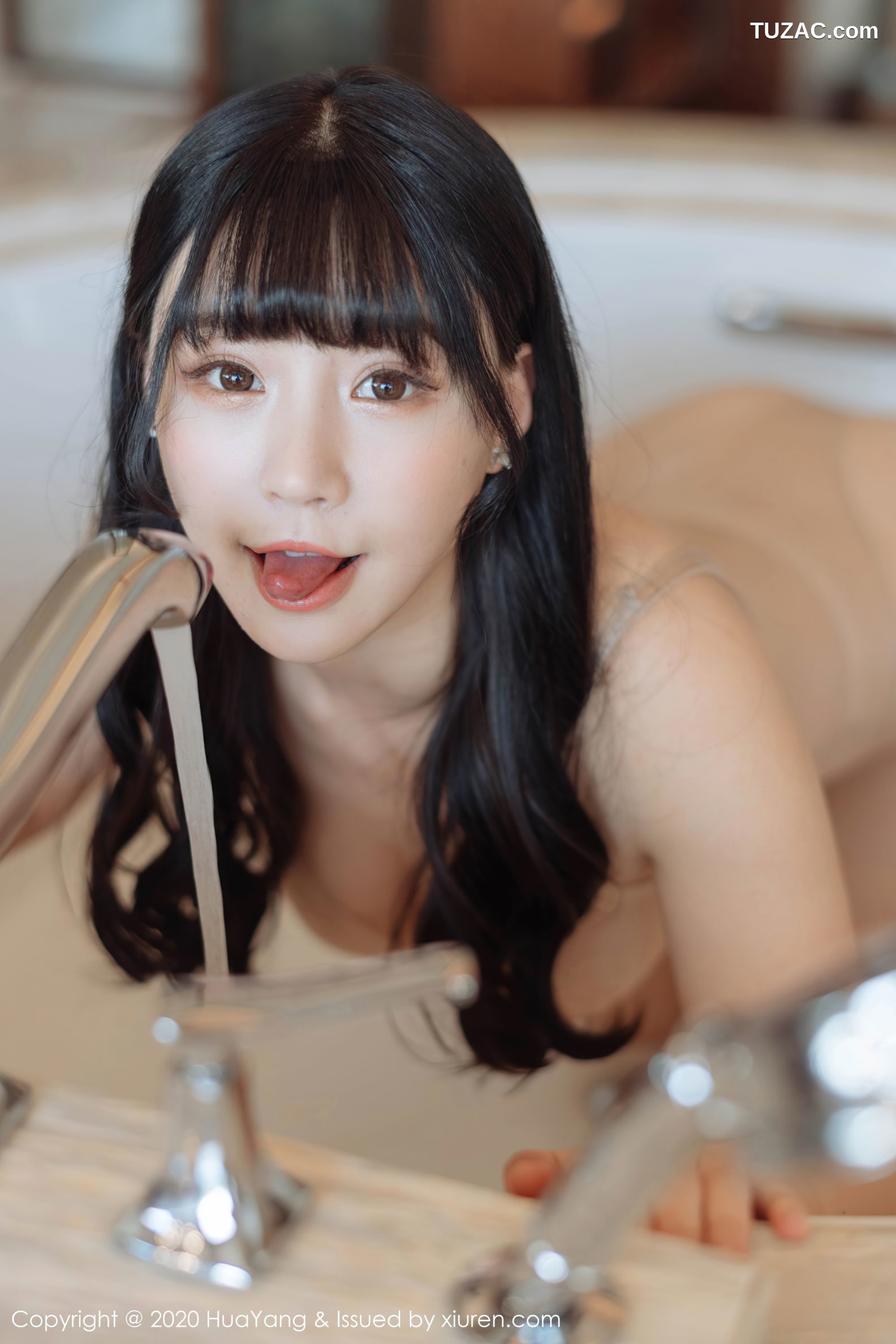 HuaYang花漾-297-朱可儿-凹凸别致身材与浴室中性感淋漓绽放