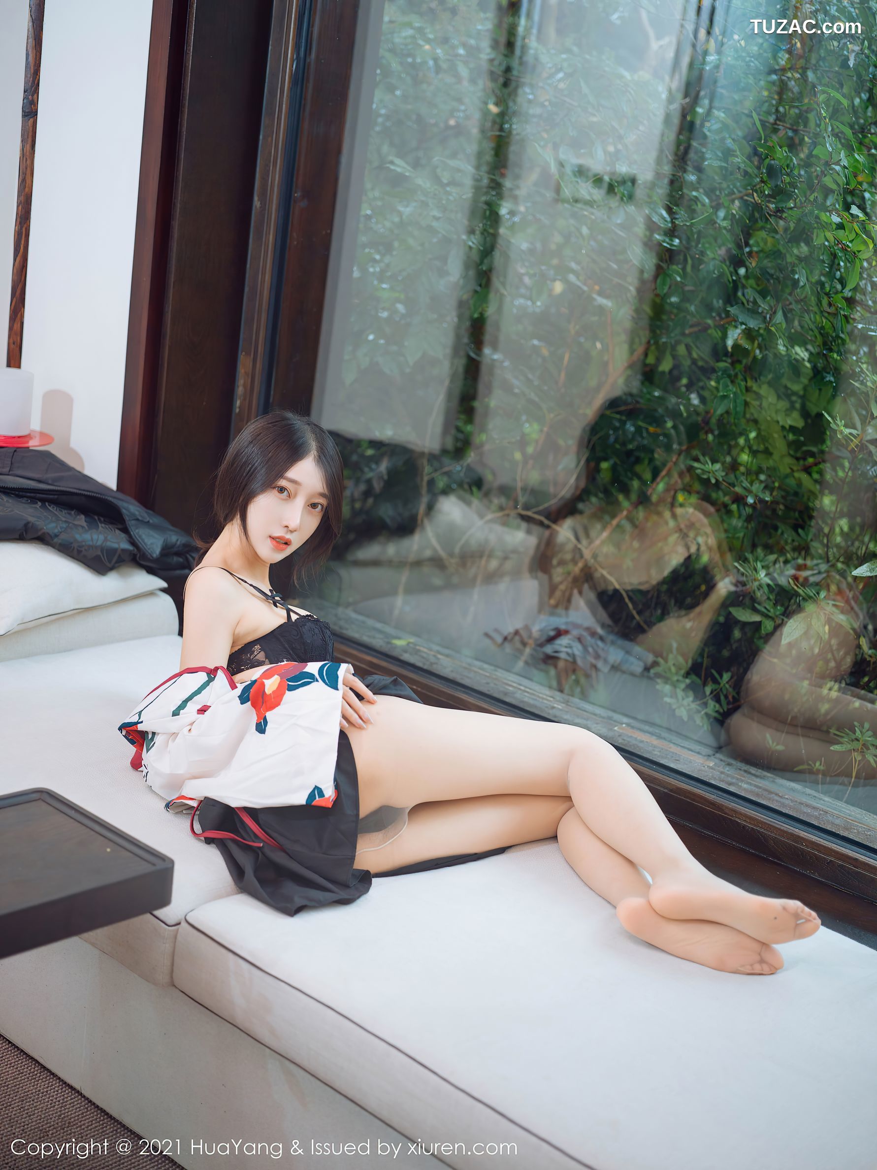 HuaYang花漾-347-玥儿玥-古风白衫黑色内衣