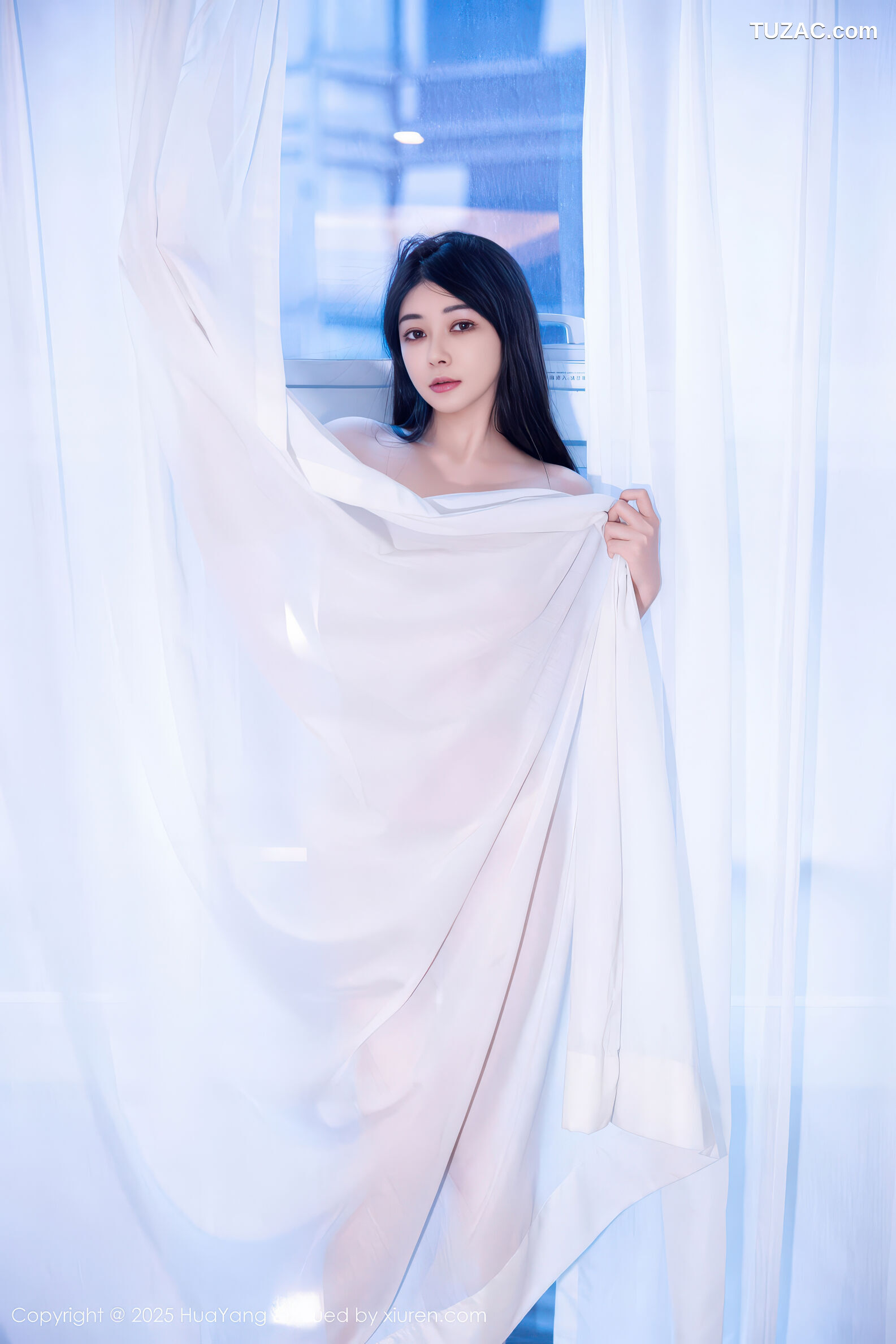 HuaYang花漾-653-凯竹法师-轻透白色连衣裙肉丝-2025.12.29