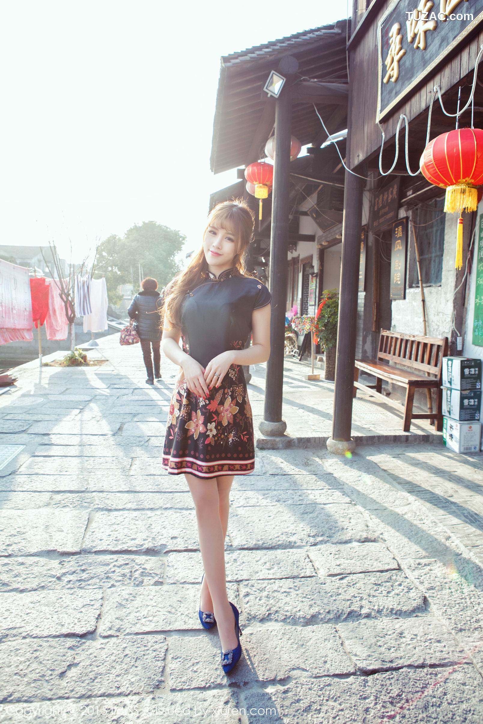 IMiss爱蜜社-012-田老师-宾馆大床上性感内衣