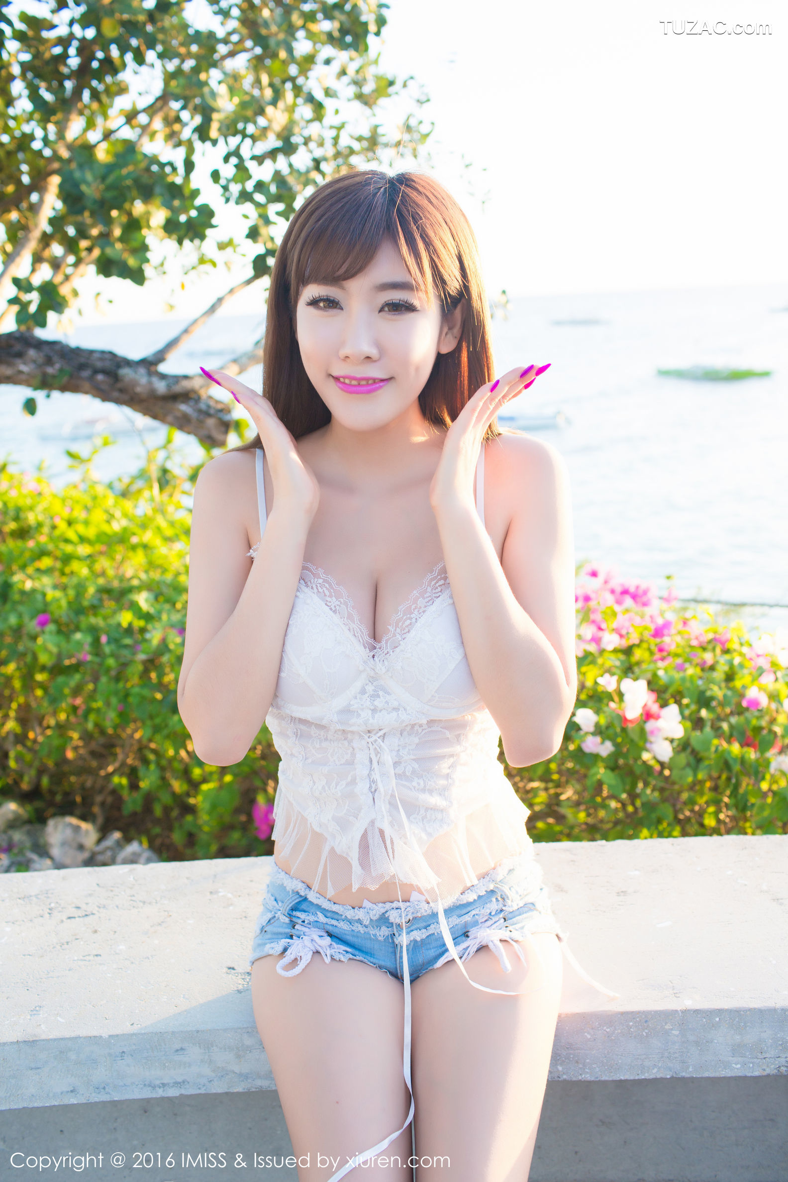 IMiss爱蜜社-059-程小烦不烦-性感比基尼-蕾丝马甲内衣