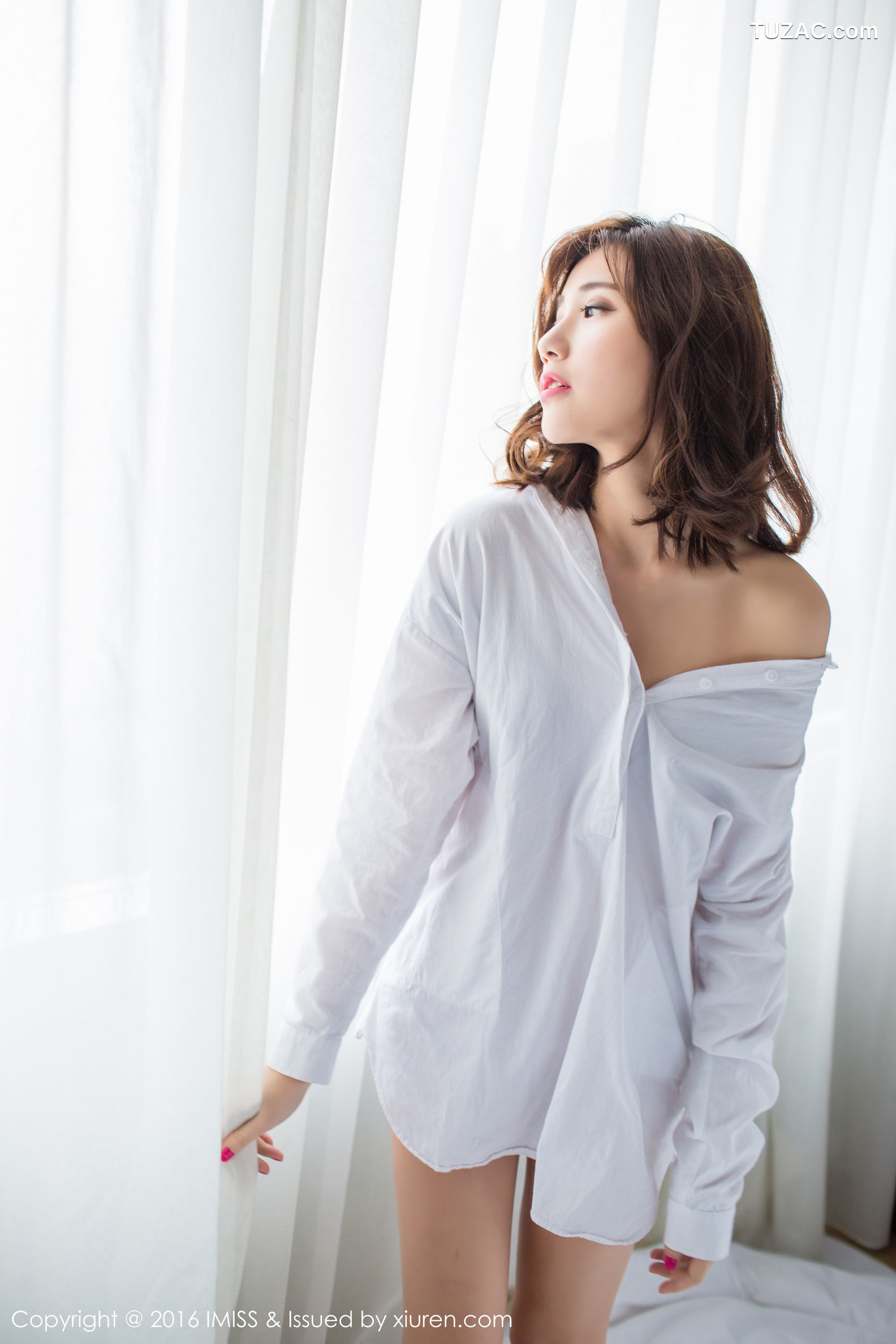 IMiss爱蜜社-072-sandy陈天扬-热裤-性感蕾丝-白衬衫