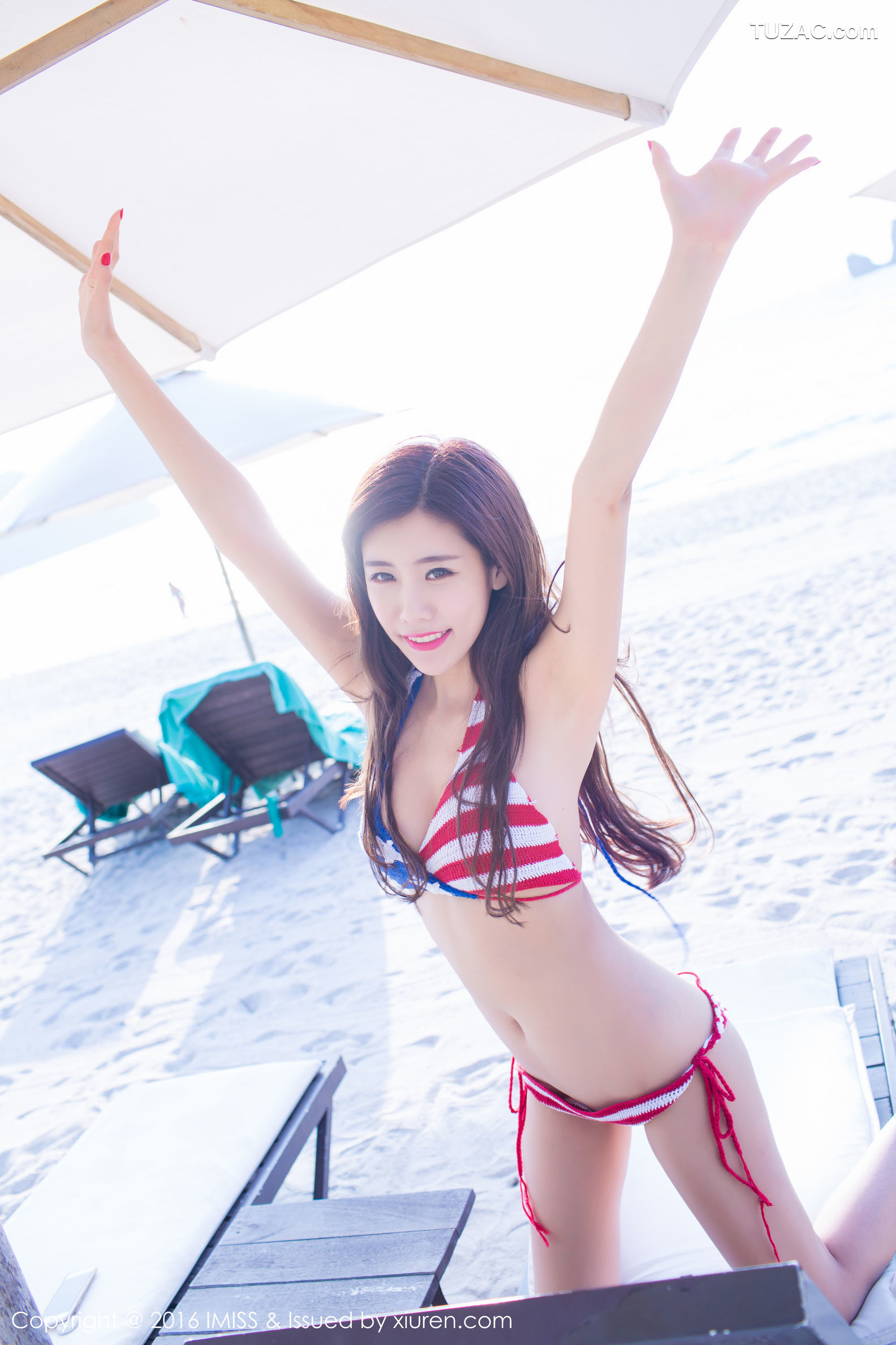 IMiss爱蜜社-089-程小烦不烦-性感比基尼和白衬衫-短裙