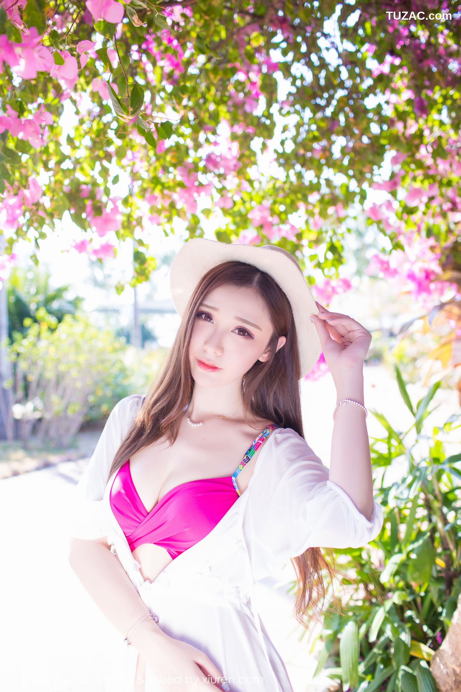 IMiss爱蜜社-091-淼淼萌萌哒-兰卡威旅拍红色内衣