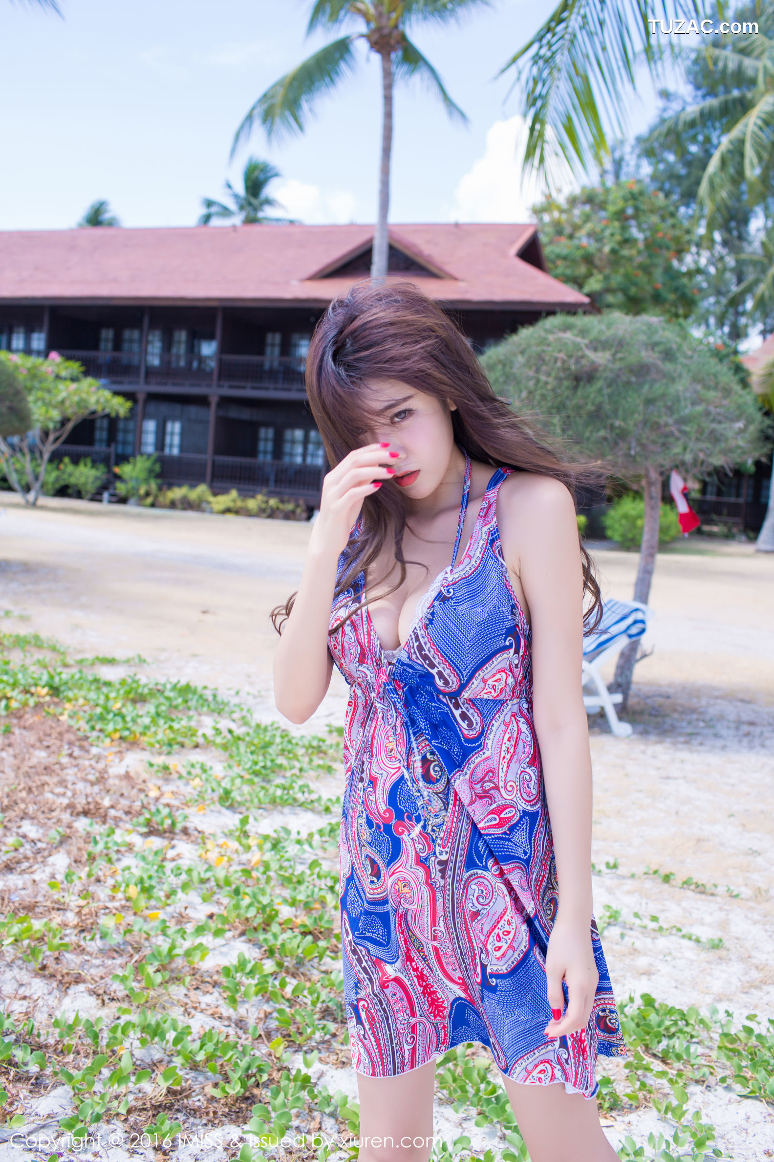 IMiss爱蜜社-092-程小烦不烦-兰卡威旅拍花色比基尼