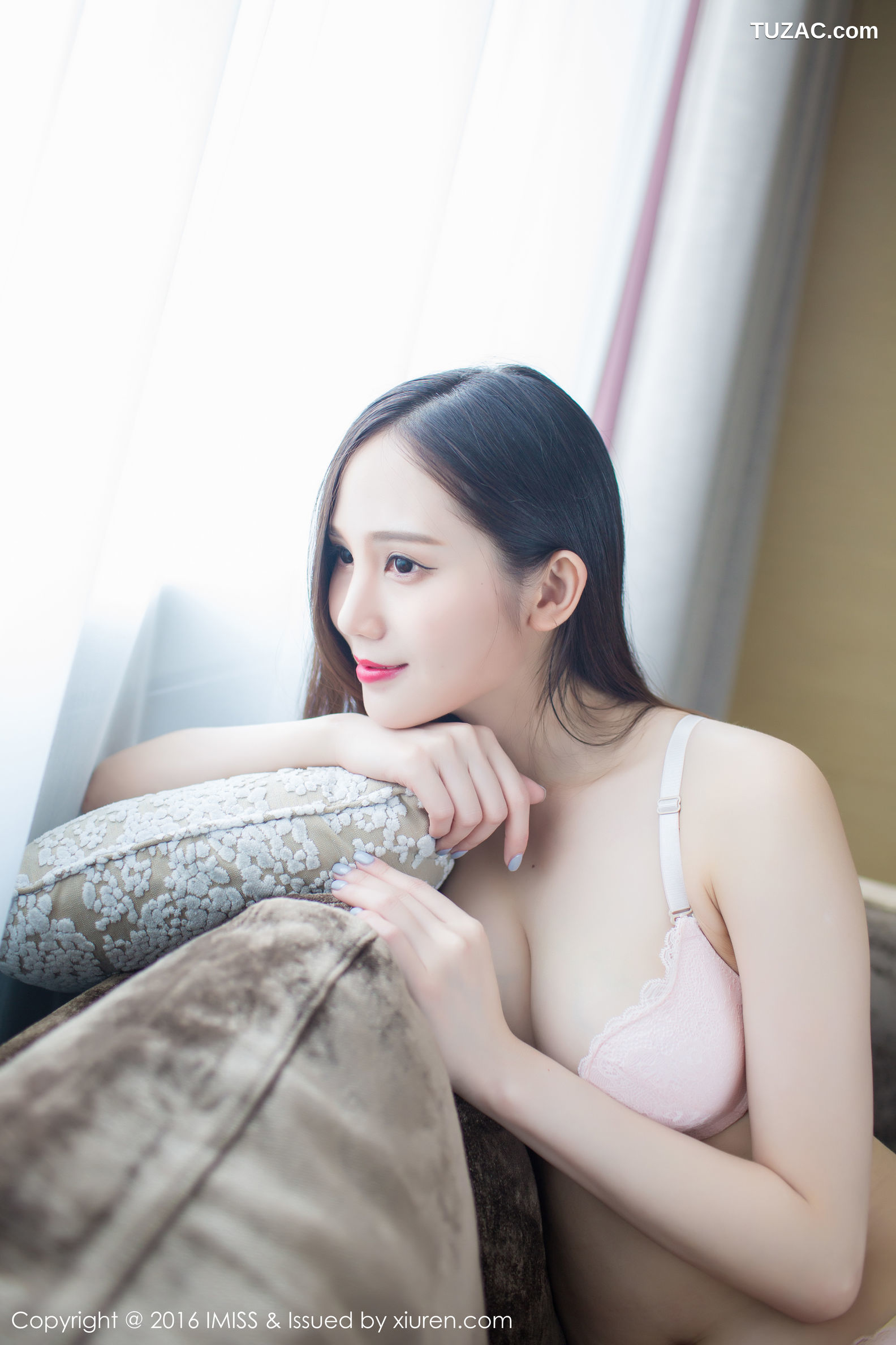 IMiss爱蜜社-124-Sisy思-粉色性感内衣