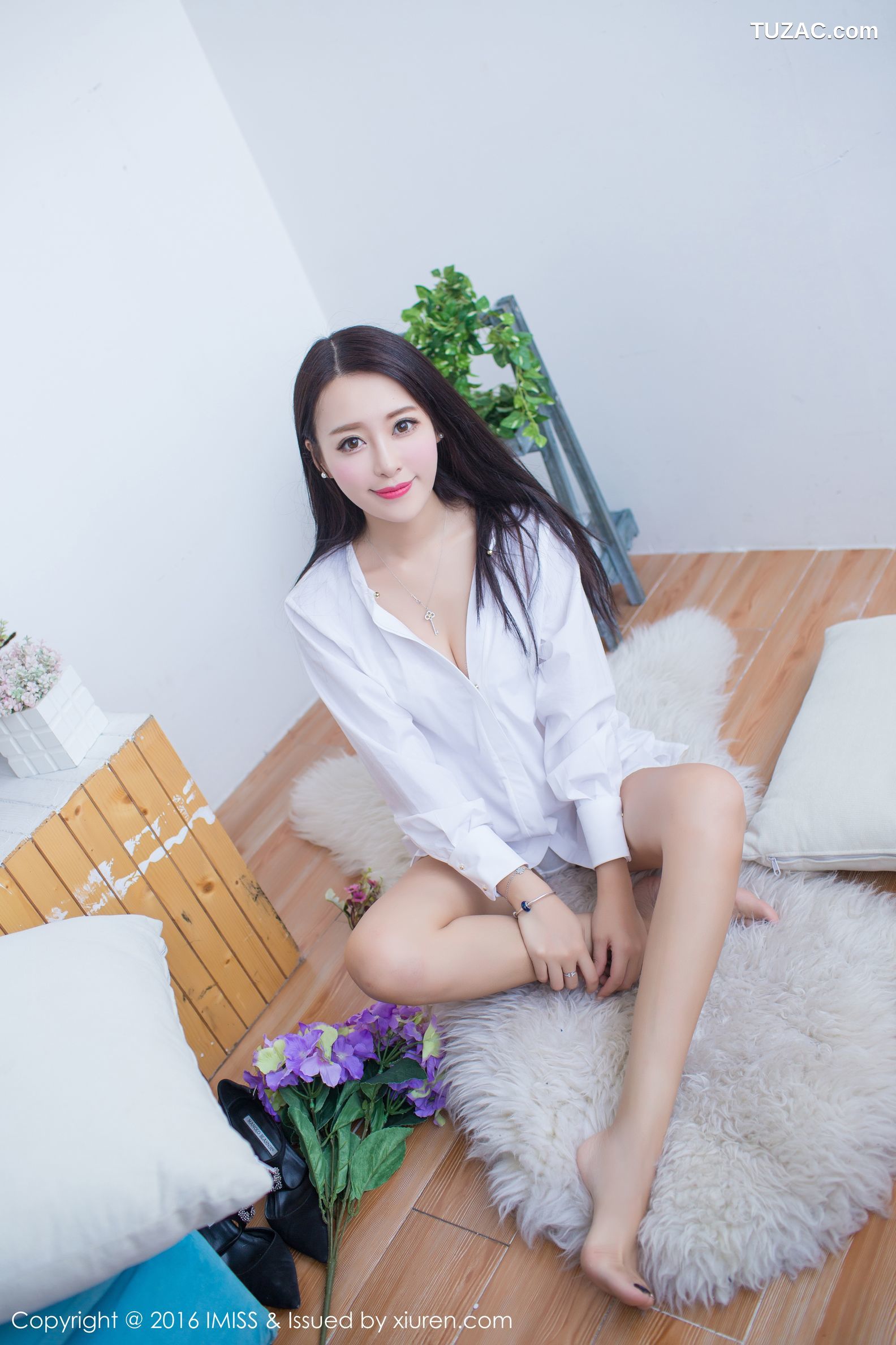 IMiss爱蜜社-137-王曼妮好q-性感睡衣-白衬衫系列