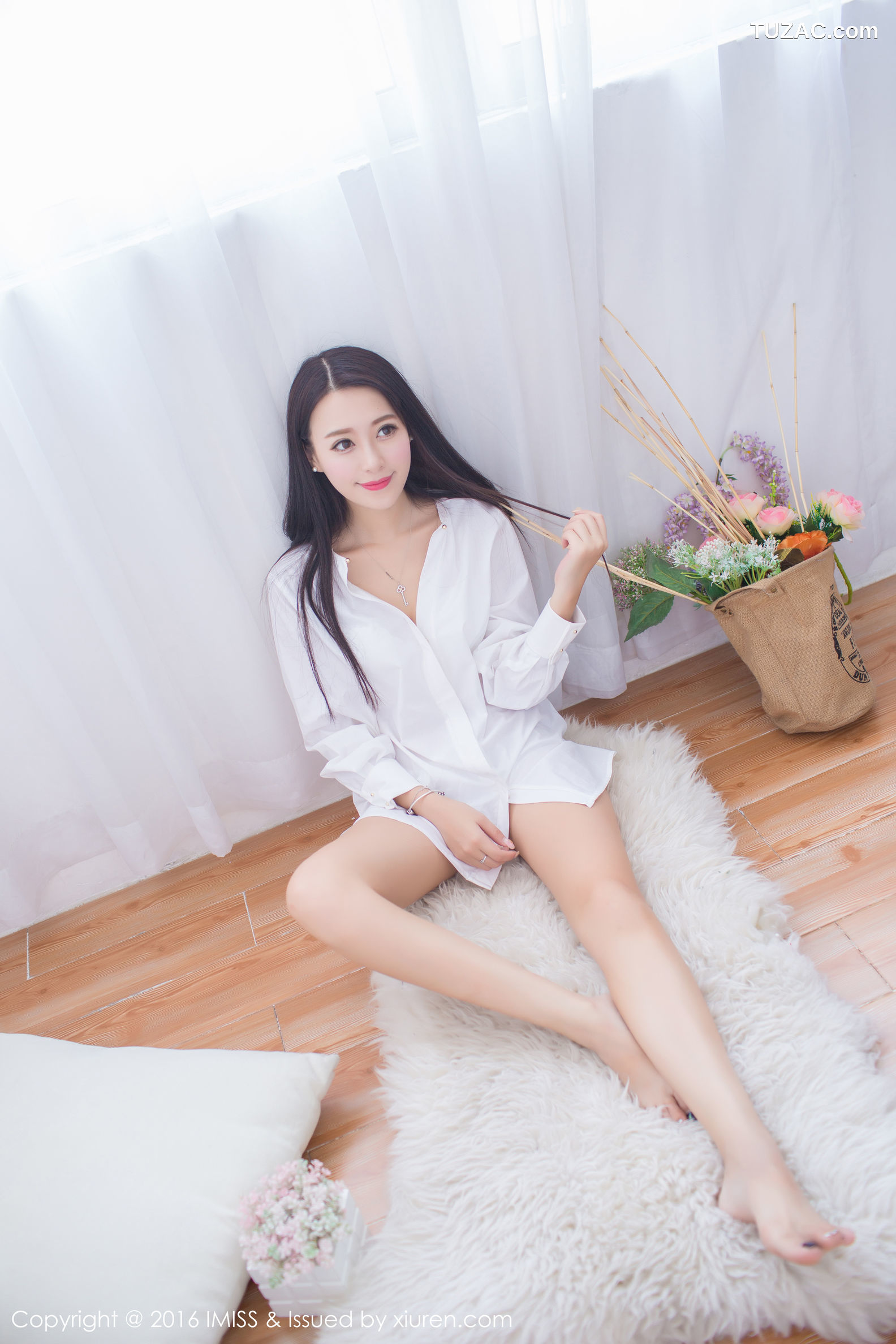 IMiss爱蜜社-137-王曼妮好q-性感睡衣-白衬衫系列