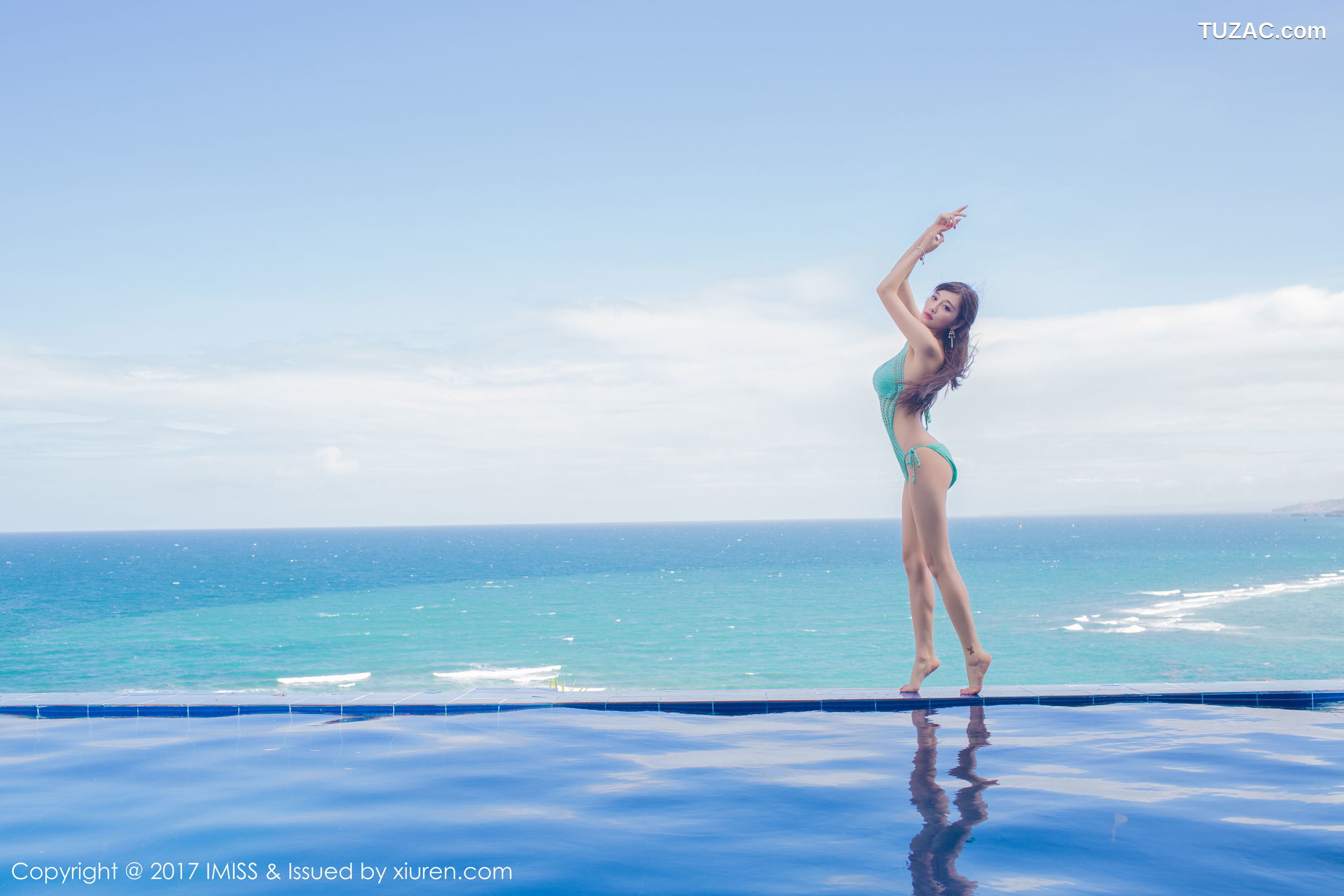 IMiss爱蜜社-147-Sugar小甜心CC-长滩旅拍泳池边性感比基尼