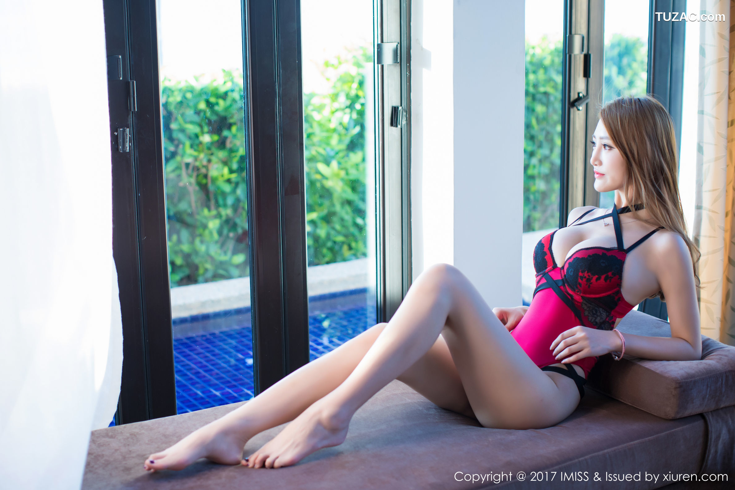 IMiss爱蜜社-168-妤薇Vivian-沙巴旅拍-蕾丝情趣内衣