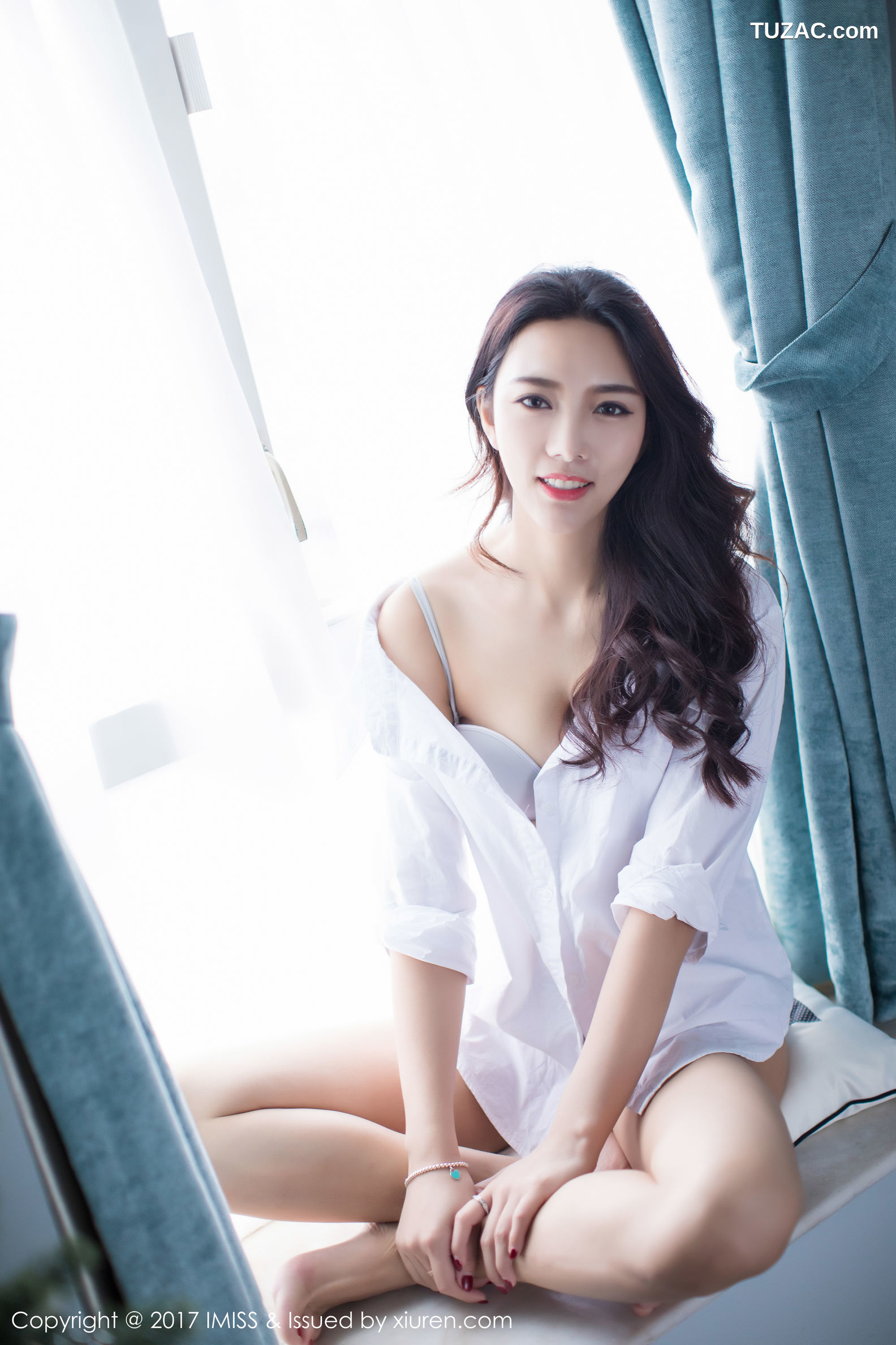 IMiss爱蜜社-174-嫣儿-居家白色连身裙