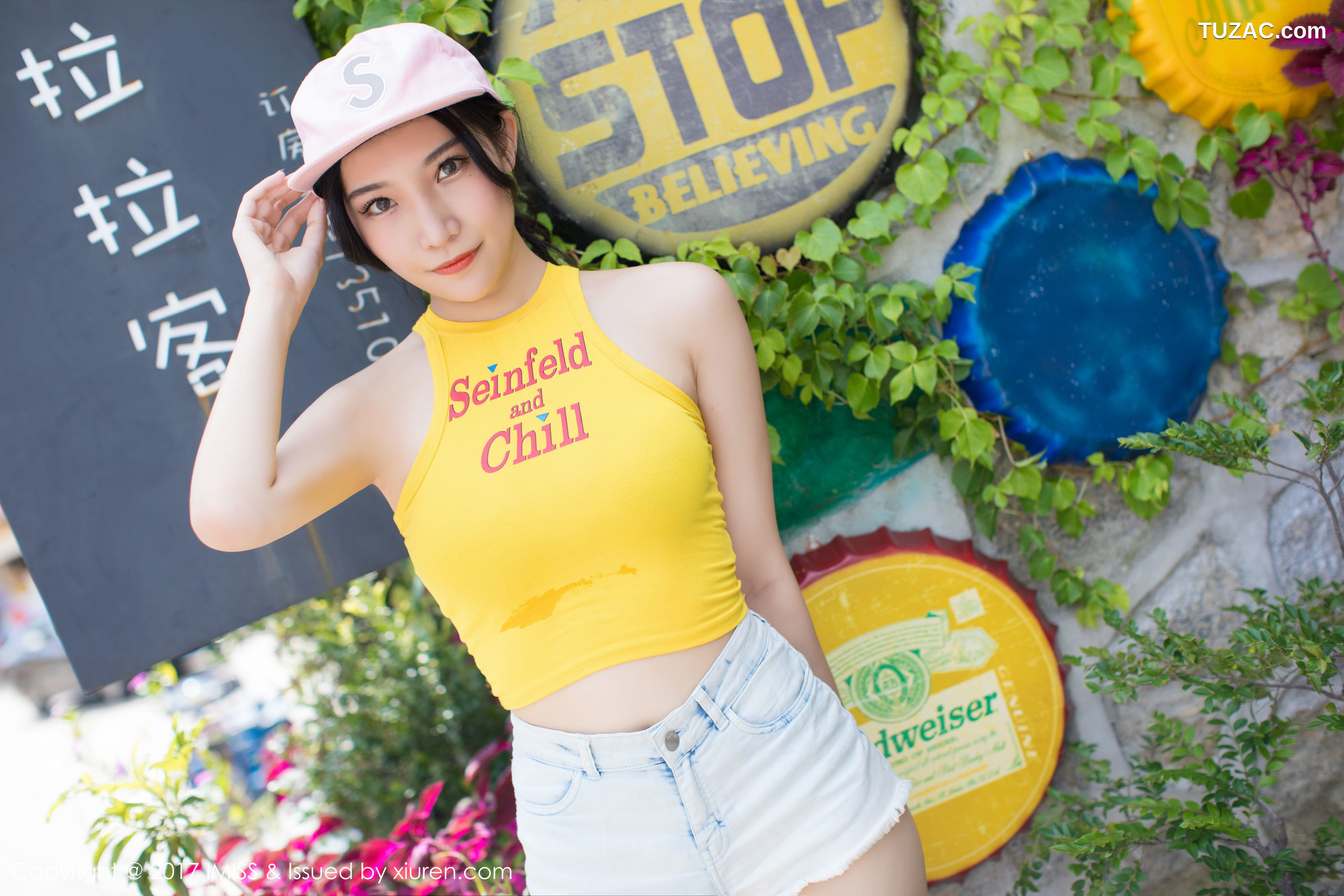 IMiss爱蜜社-180-小狐狸Sica-户外牛仔短裤系列