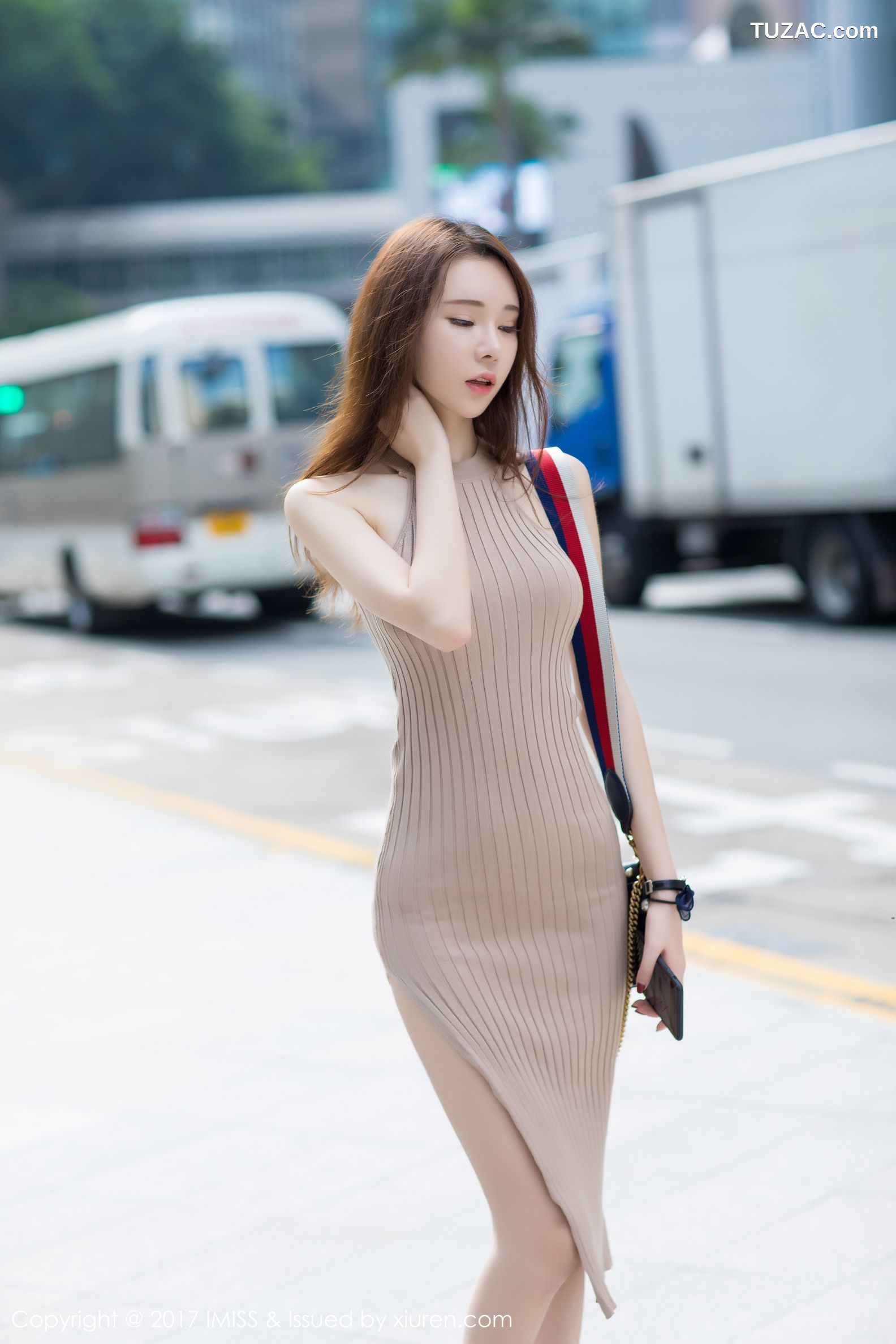 IMiss爱蜜社-190-萌琪琪-连身裙街拍性感内衣