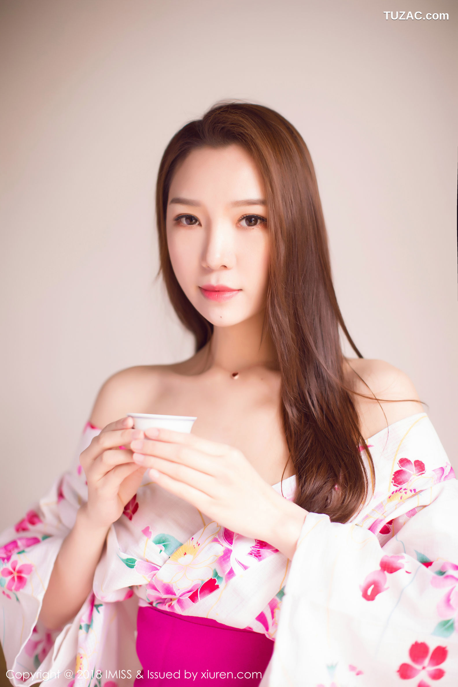 IMiss爱蜜社-252-Katrina-日系和服真空爆乳-黑丝OL系列