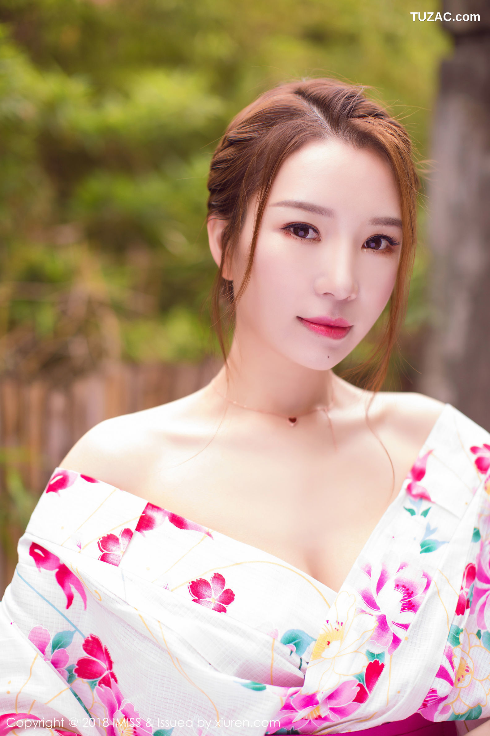 IMiss爱蜜社-252-Katrina-日系和服真空爆乳-黑丝OL系列