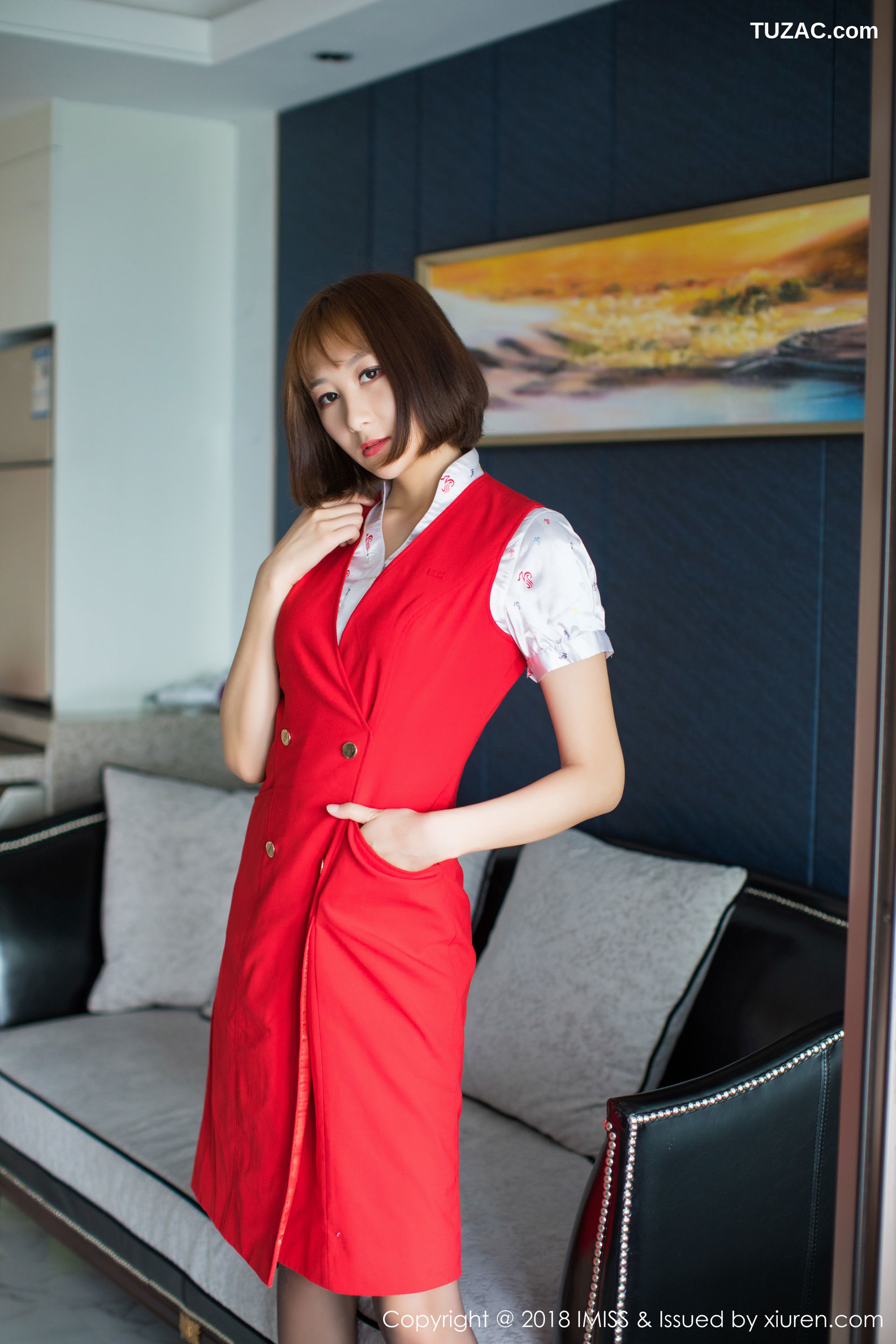 IMiss爱蜜社-276-九尾ivy-空乘制服丝袜美腿诱惑