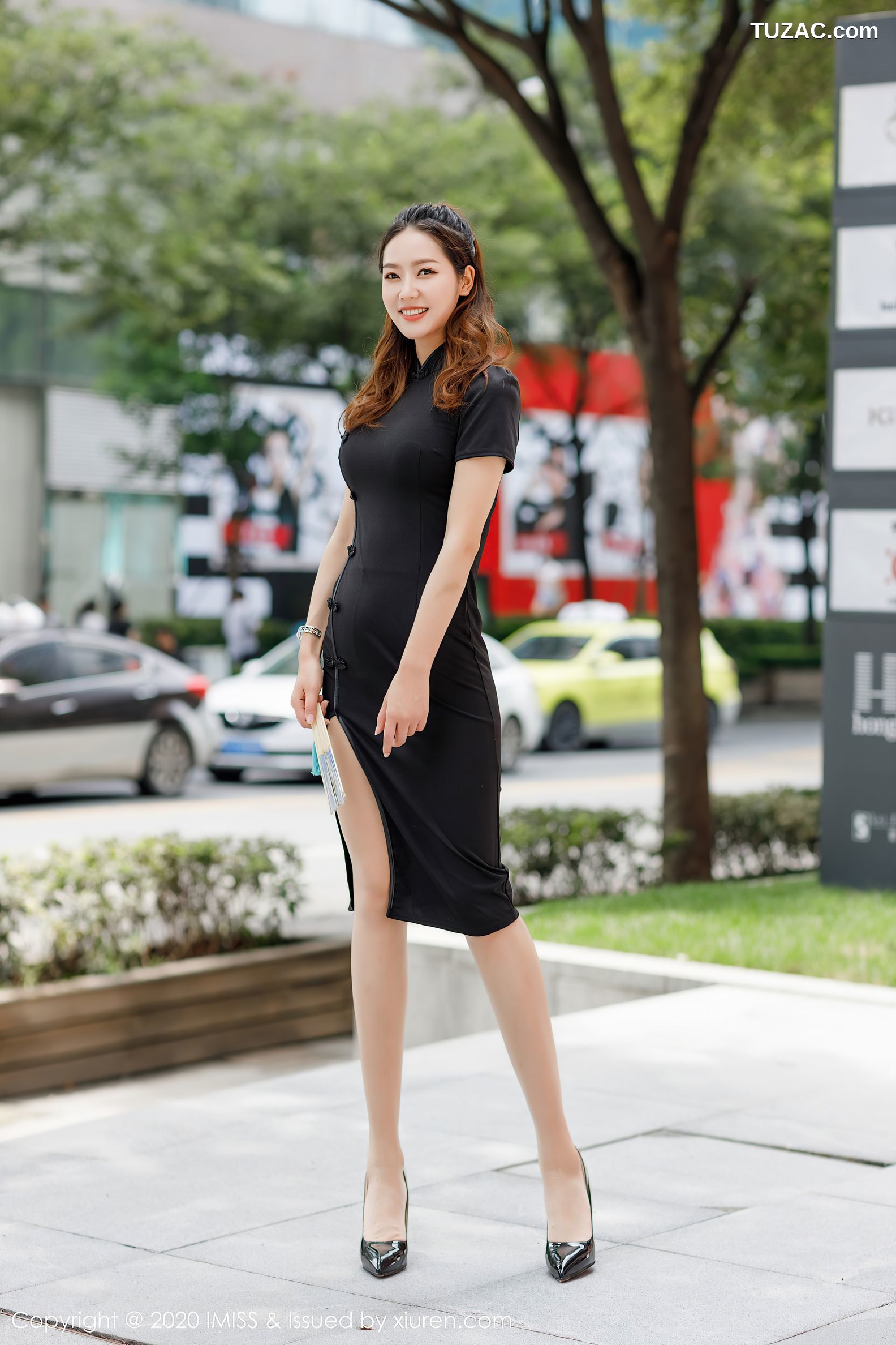 IMiss爱蜜社-495-方子萱-古韵旗袍蕾丝内衣