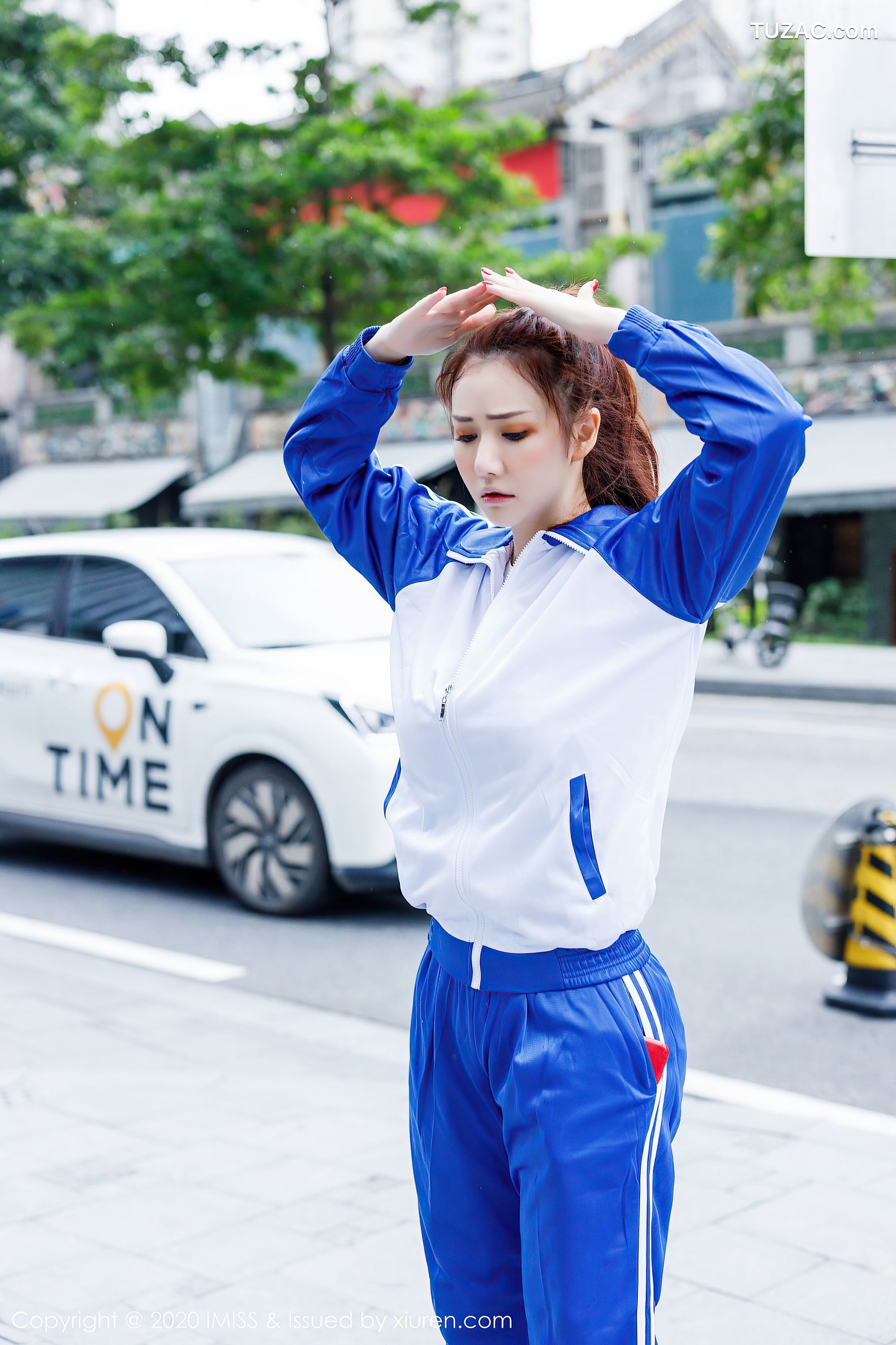 IMiss爱蜜社-496-evon-校服淋雨私房主题系列