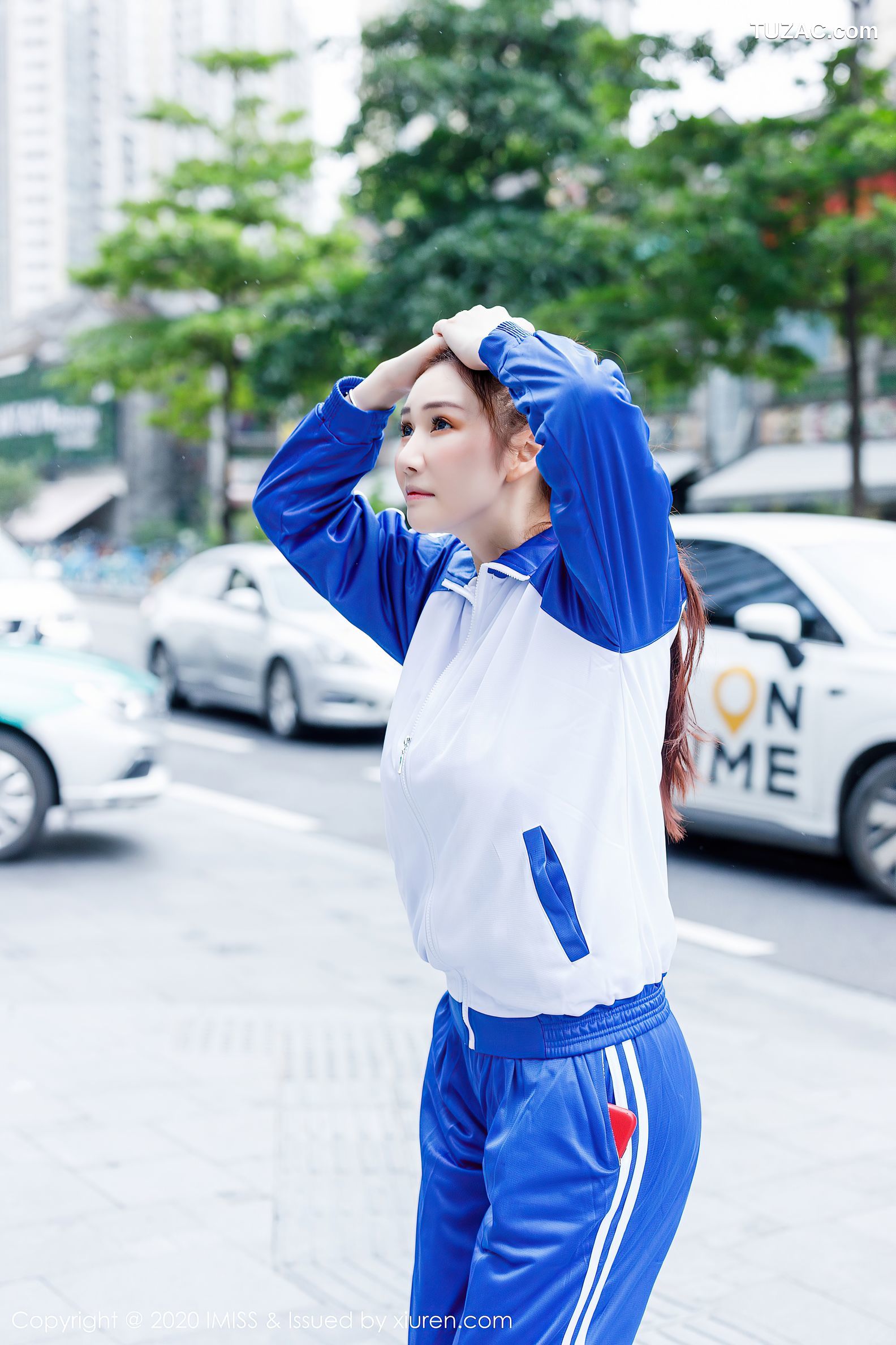 IMiss爱蜜社-496-evon-校服淋雨私房主题系列