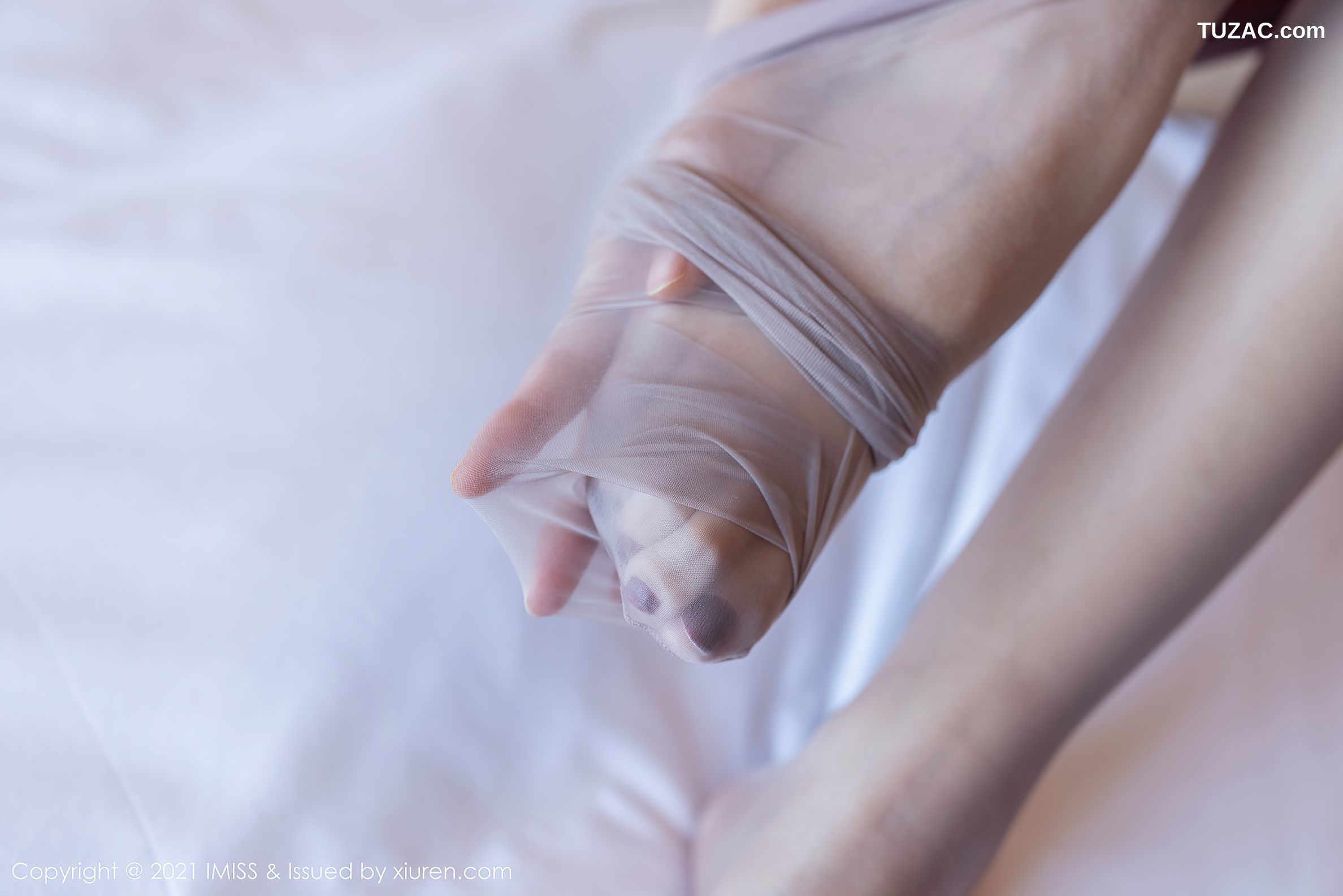 IMiss爱蜜社-605-艺轩-暖色调主题薄透衬衣肉丝-2021.06.21