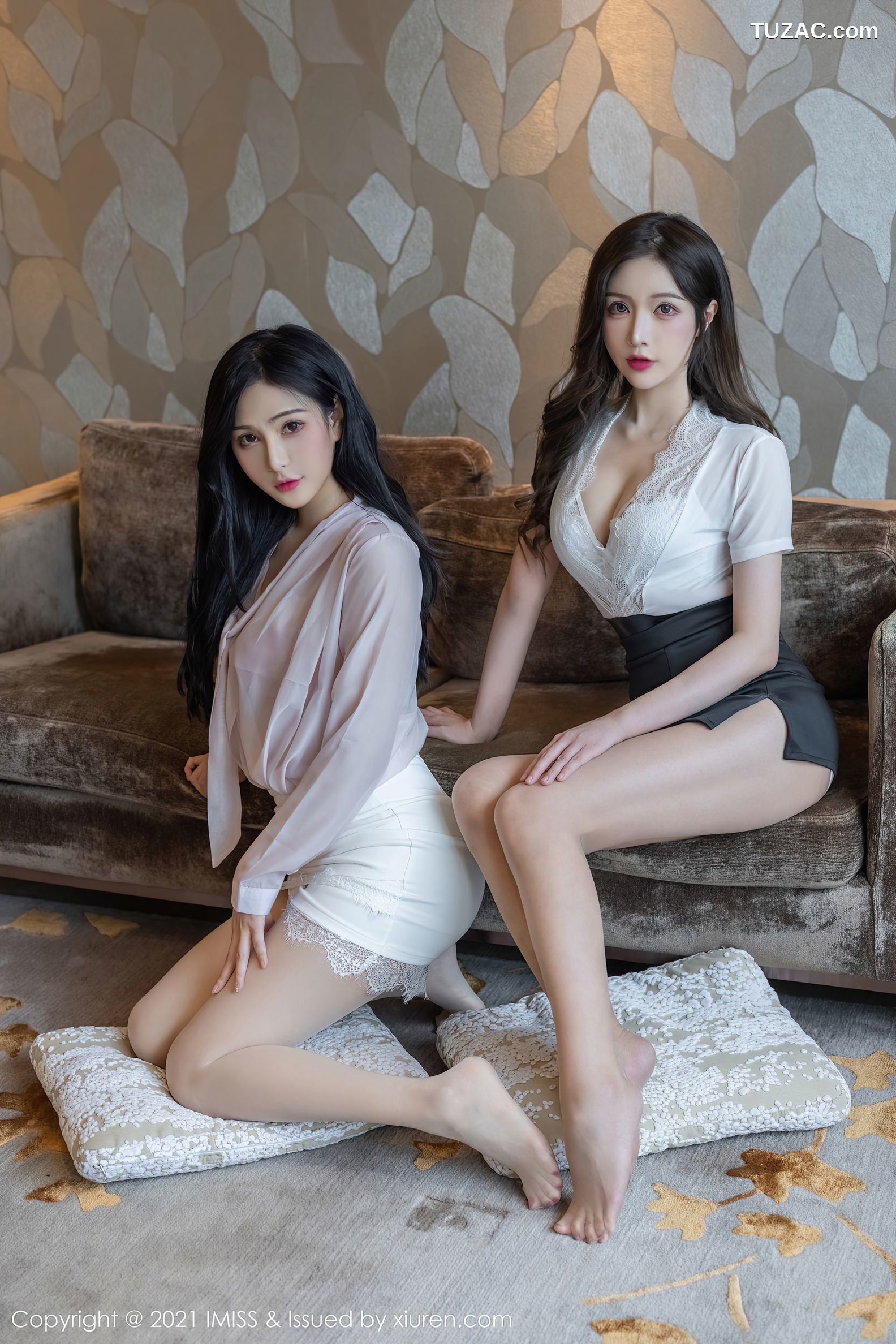 IMiss爱蜜社-625-Lavinia肉肉-LindaLinda-模特合集-性感内衣朦胧丝足-2021.08.19