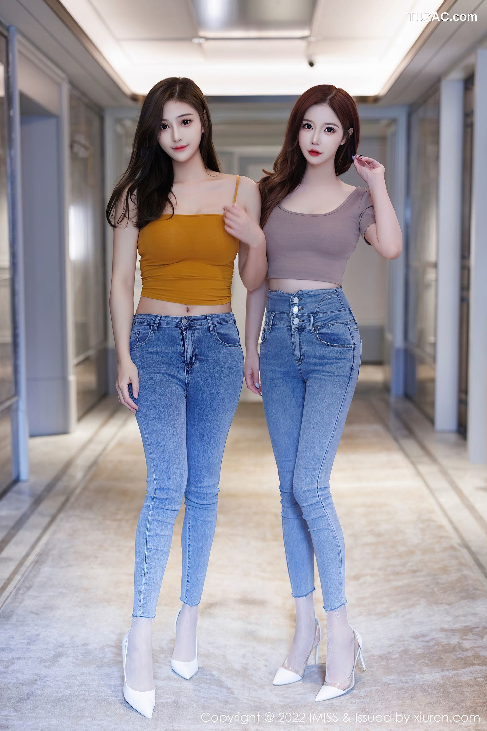 IMiss爱蜜社-697-Lavinia肉肉-LindaLinda-模特合集-吊带衫牛仔裤性感内衣-2022.09.08