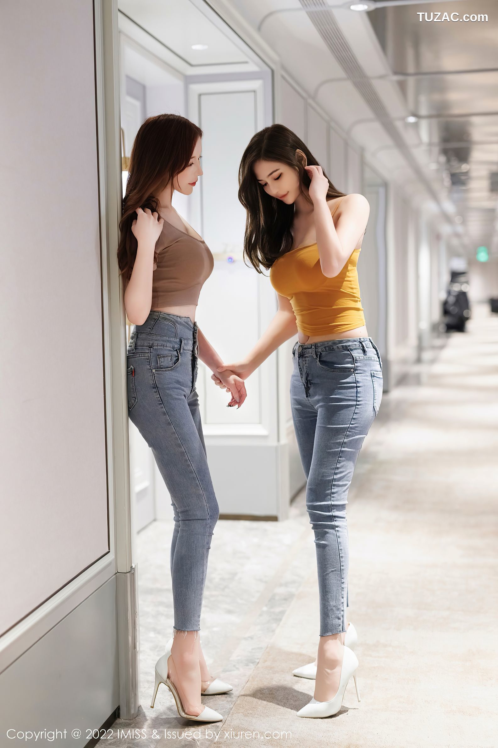 IMiss爱蜜社-697-Lavinia肉肉-LindaLinda-模特合集-吊带衫牛仔裤性感内衣-2022.09.08