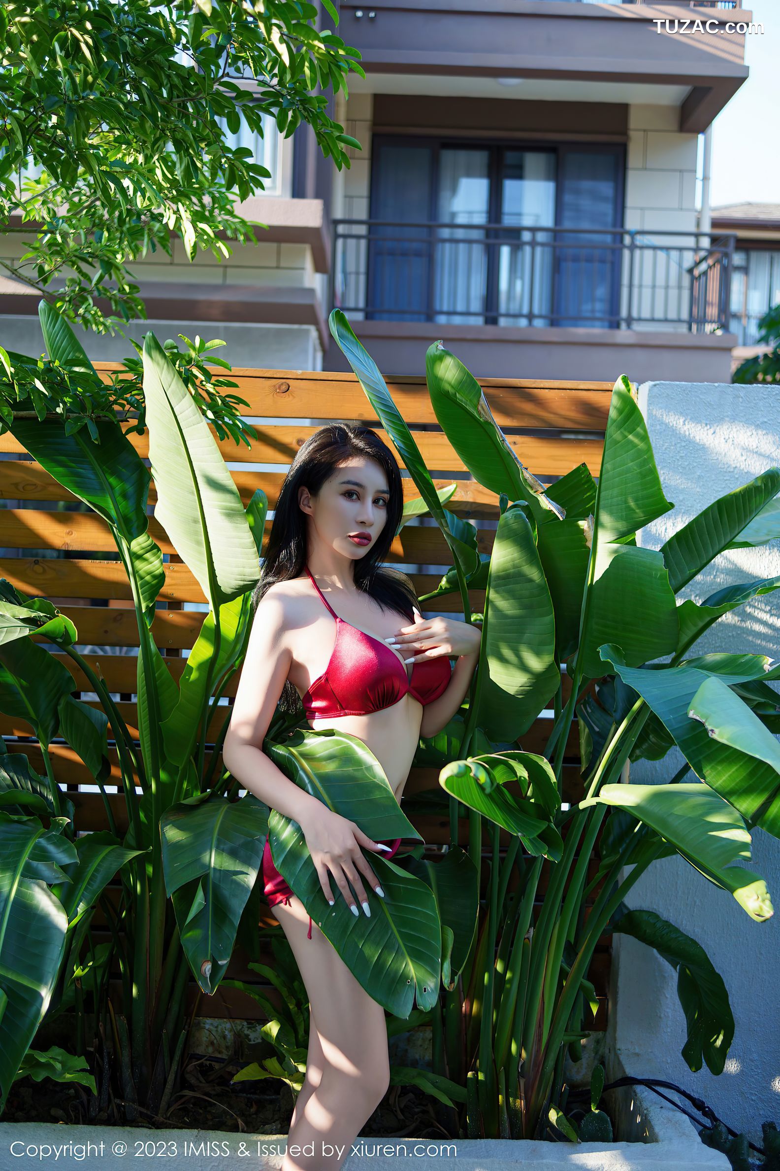 IMiss爱蜜社-757-Jermy-红绿两套内衣-2023.10.17