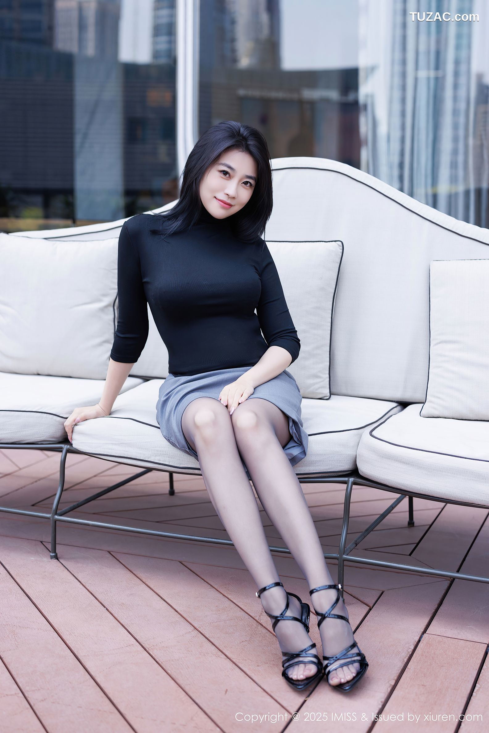 IMiss爱蜜社-794-许诺Sabrina-黑色OL撩人心怀-2025.06.27