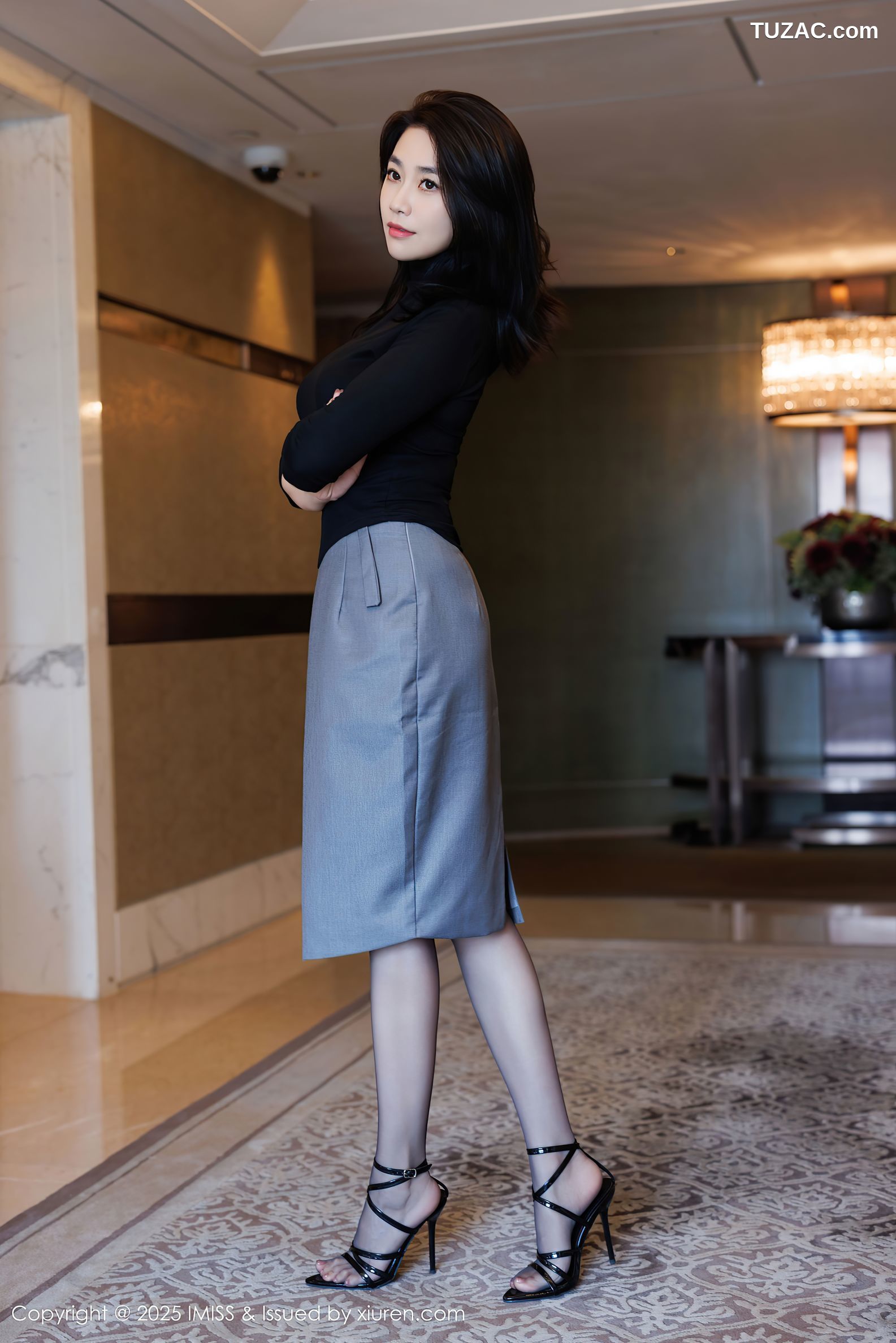 IMiss爱蜜社-794-许诺Sabrina-黑色OL撩人心怀-2025.06.27