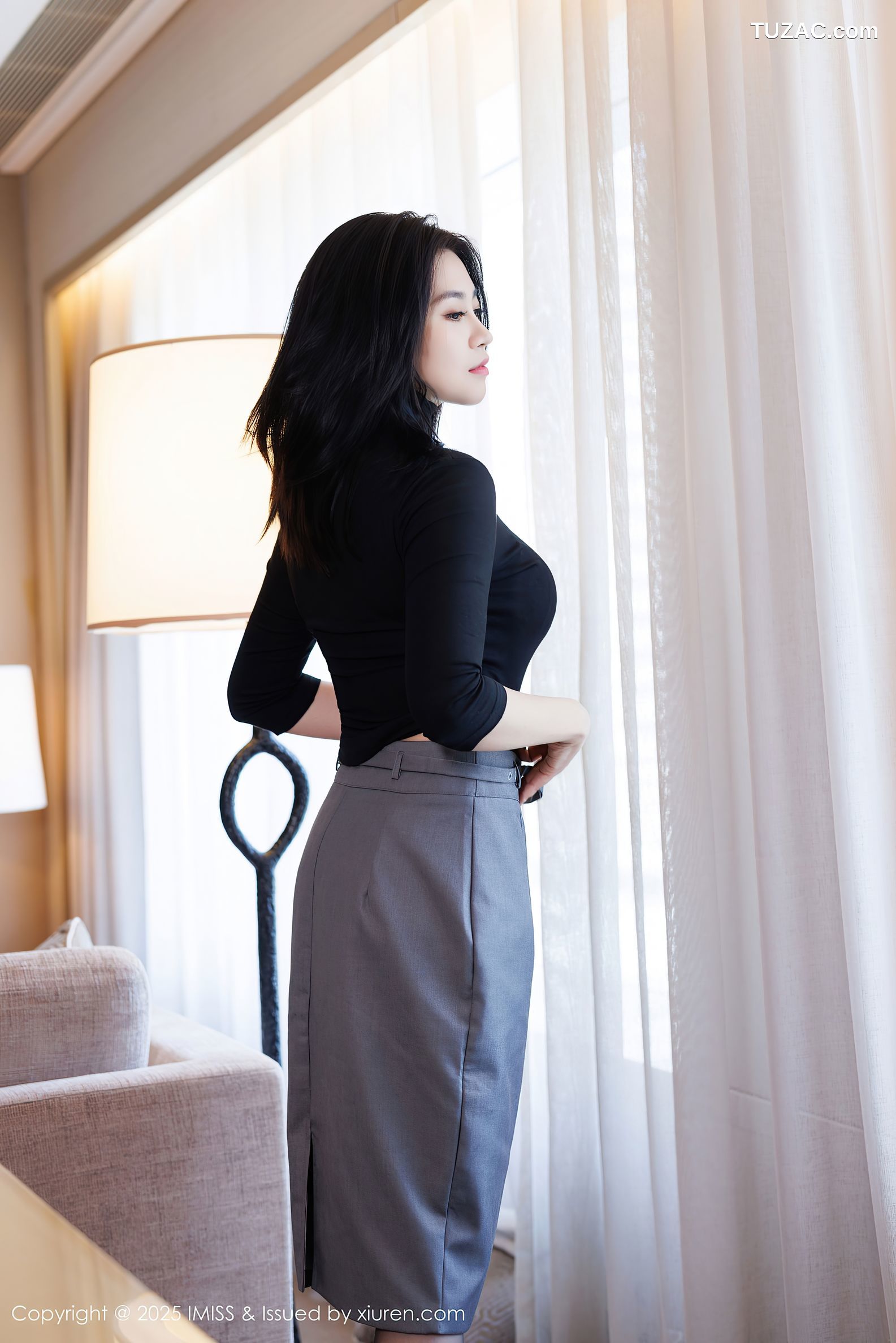 IMiss爱蜜社-794-许诺Sabrina-黑色OL撩人心怀-2025.06.27