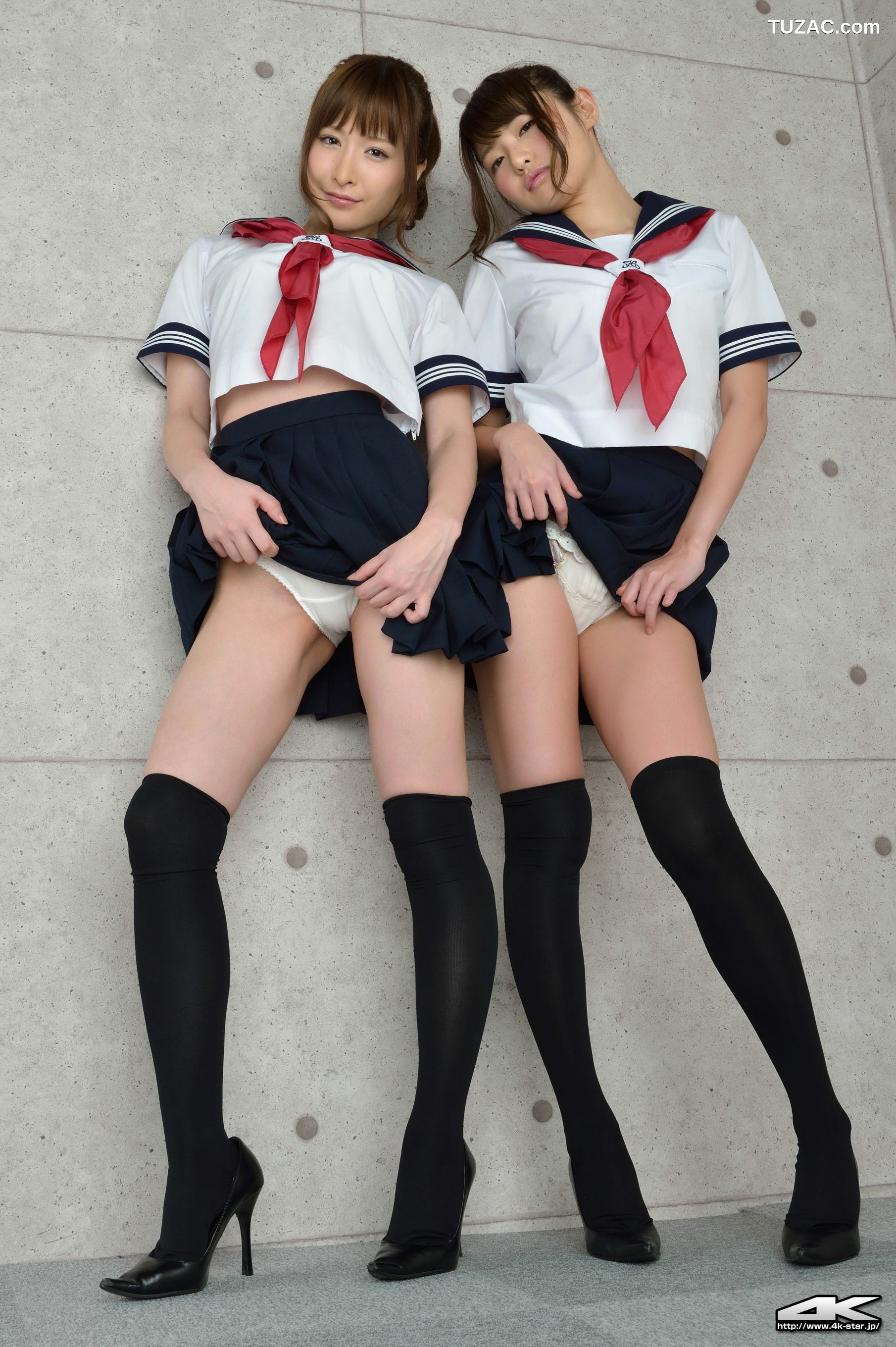 4K-STAR_ NO.00109 Yoshimi sisters 吉見姐妹 School Girl 学生装 写真集[85P]