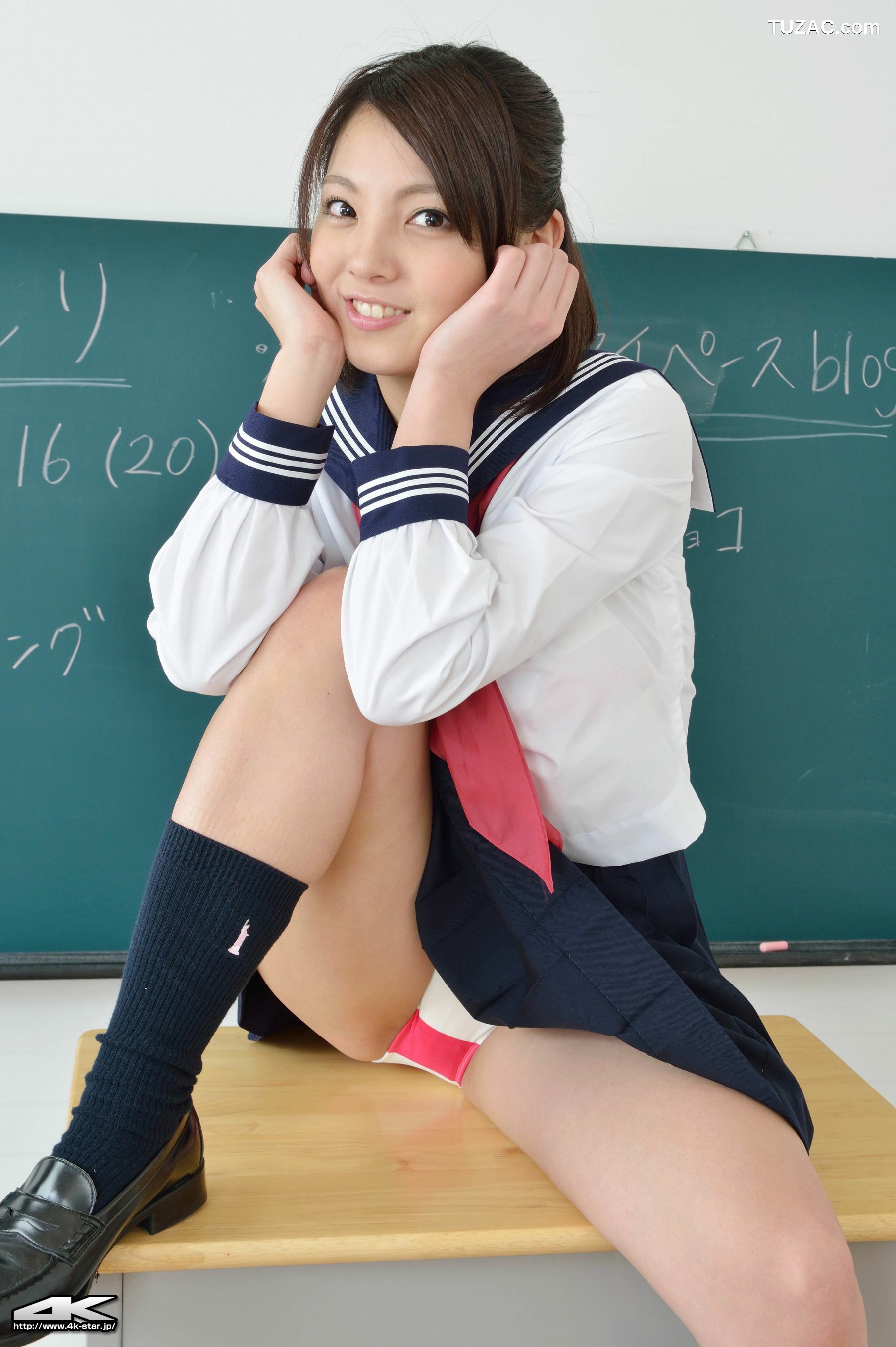 4K-STAR_ NO.00153 樱安里/桜あんり School Girl 教室校服诱惑 写真集[80P]