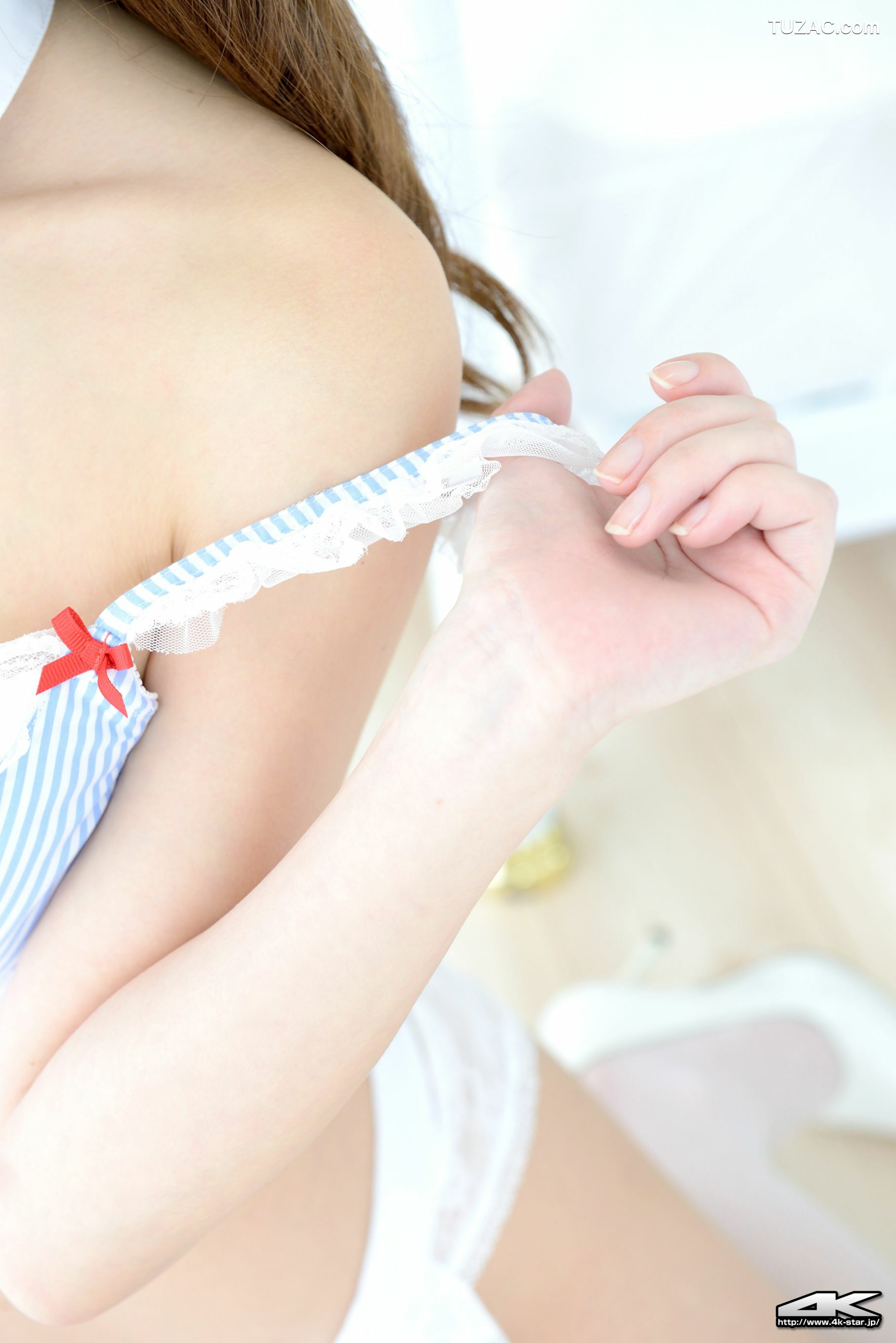 4K-STAR_ NO.00350 雨宮める Maid Costume 白丝美护士 写真集[100P]