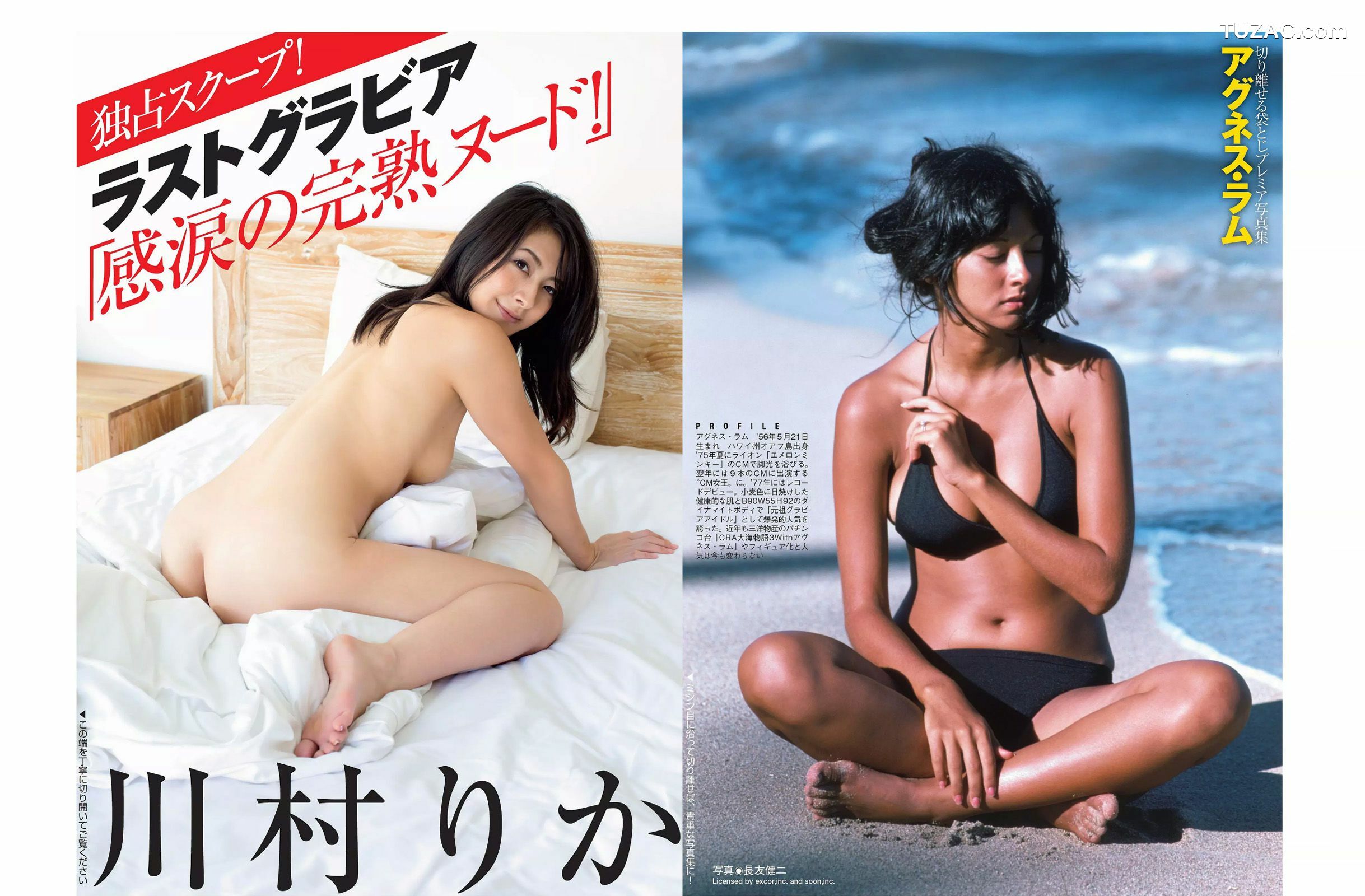 FLASH杂志写真_ 橋本マナミ アグネス･ラム 川村りか 柳ゆり菜 山田菜々 紺野美沙子 2015.11.10-17 写真杂志[21P]