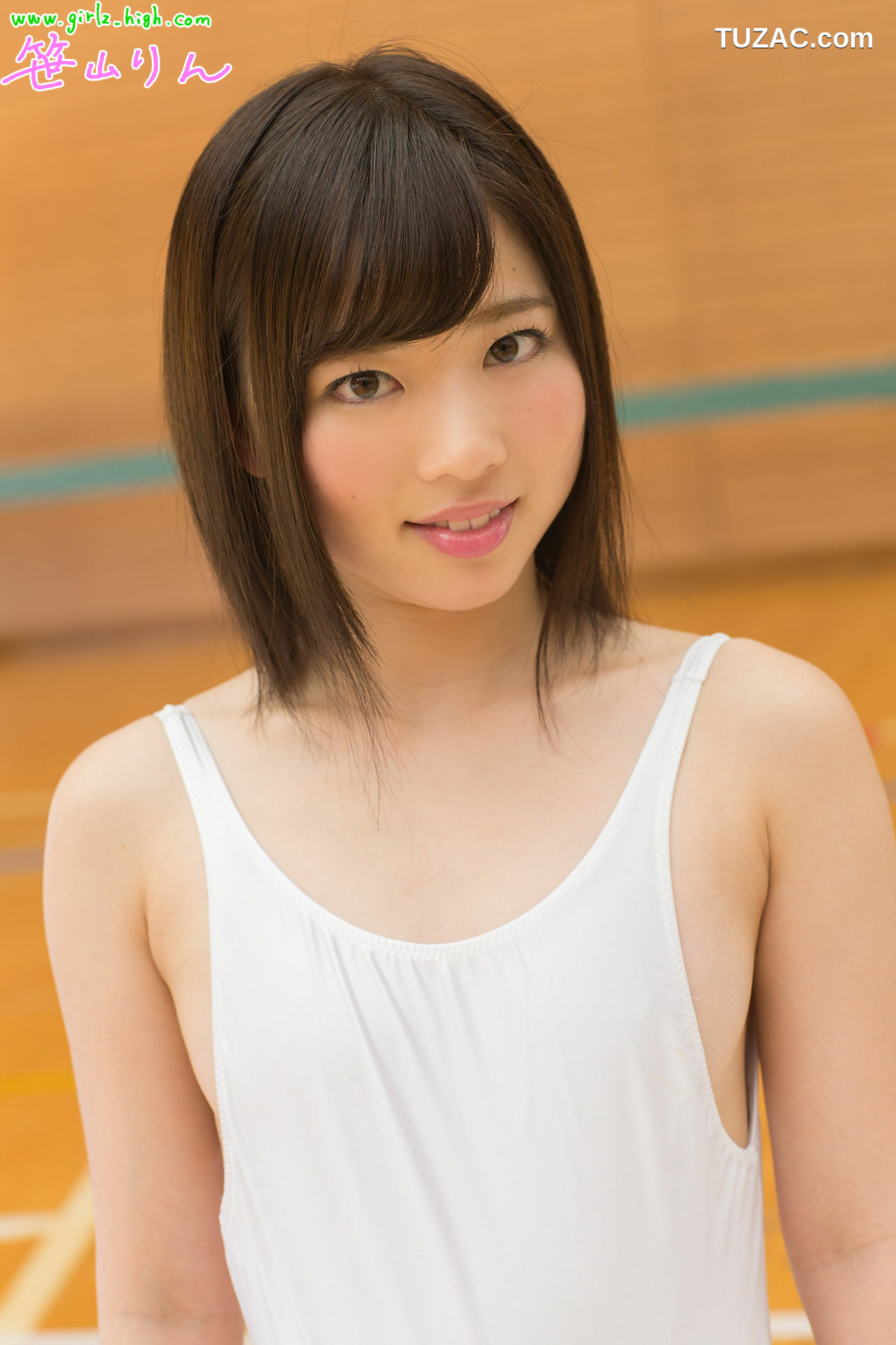 Girlz-High_笹山りん《もうギリギりん！》白レオタード 写真集[41P]