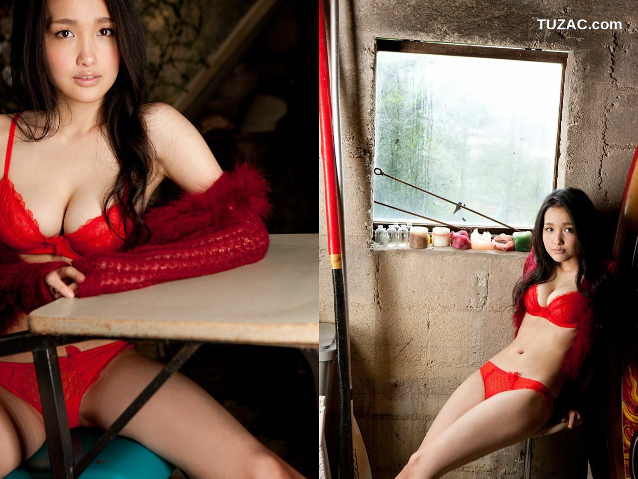 Image.tv_かでなれおん/久紗野水萌《黒と赤》 前編 写真集[33P]