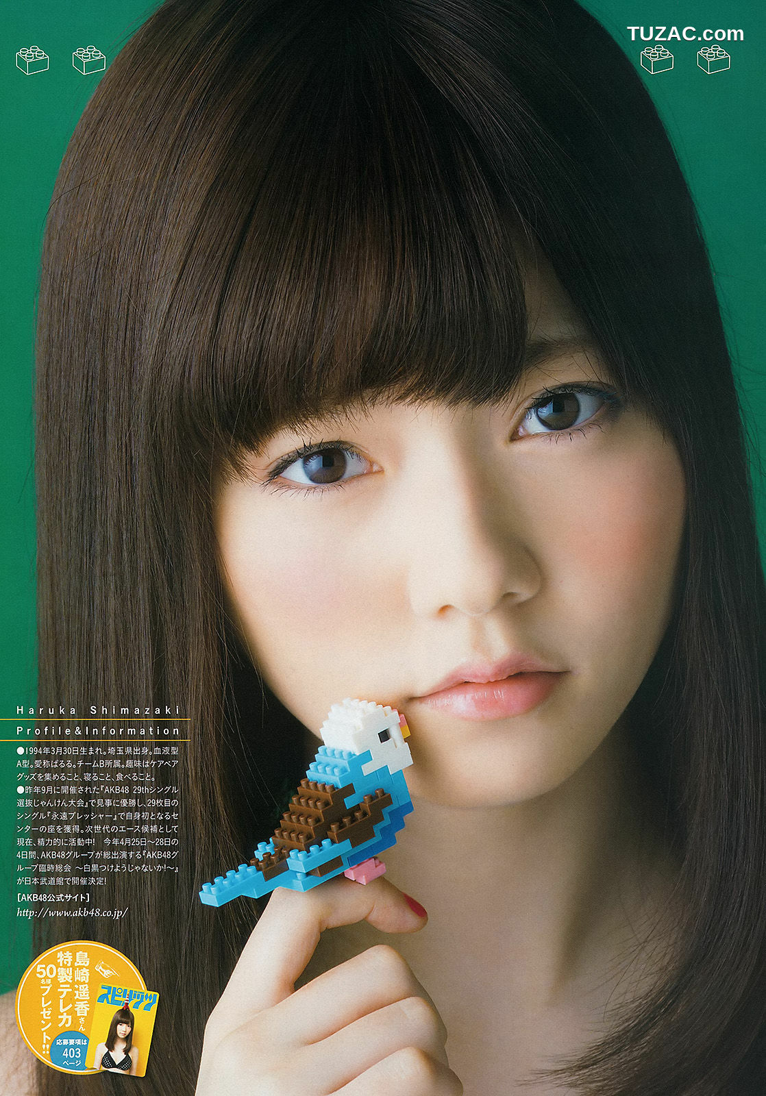 Weekly Big Comic Spirits杂志写真_ 岛崎遥香 2013年No.20 写真杂志[8P]