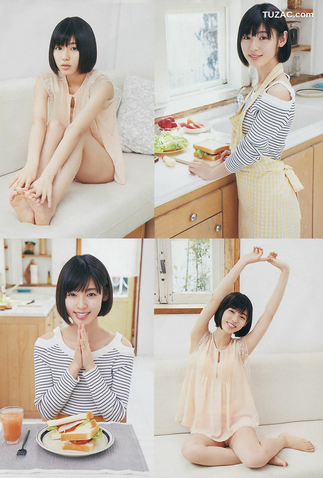 Weekly Big Comic Spirits杂志写真_ 白石聖 宮下かな子 2018年No.24 写真杂志[9P]