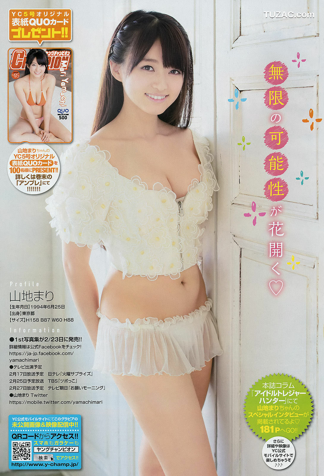 Young Champion杂志写真_ 山地まり 葉月ゆめ 2015年No.05 写真杂志[15P]