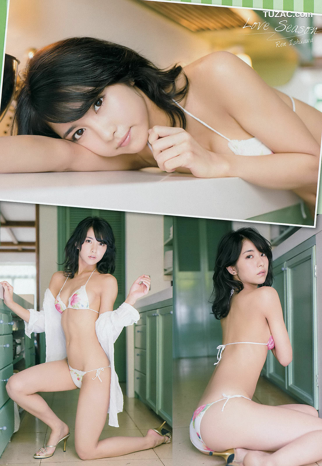Young Champion杂志写真_ 石川恋 鎌田紘子 2015年No.14 写真杂志[17P]