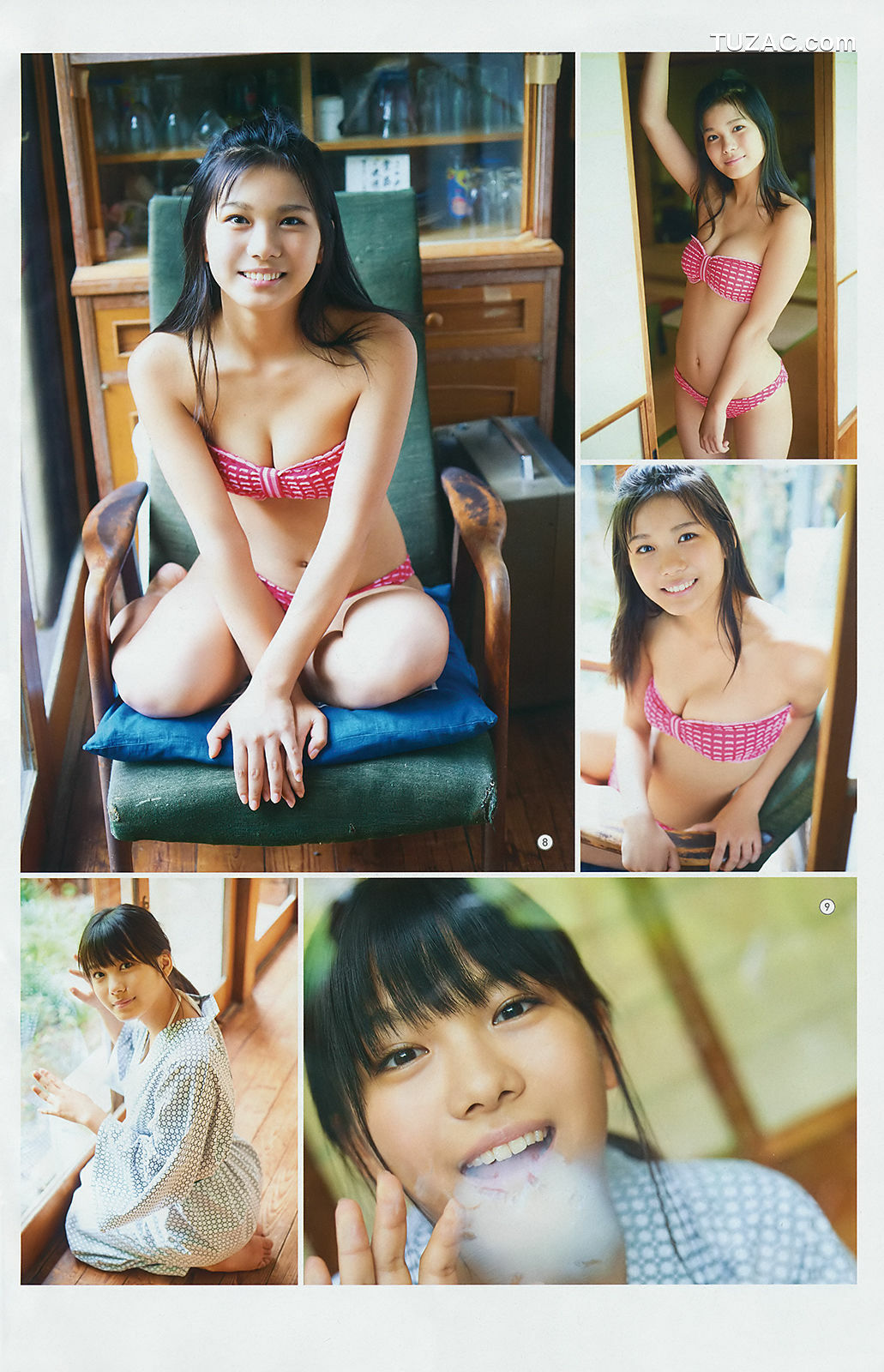 Young Gangan杂志写真_ 桃月なしこ 咲良七海 黒木麗奈 2018年No.19 写真杂志[24P]